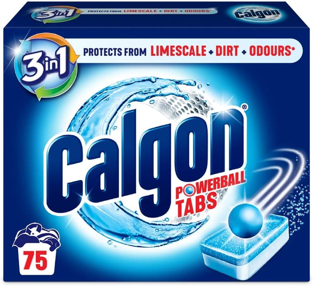 Calgon 4-in-1 Washing Machine Water Softener Tablets - 75 Tablets
