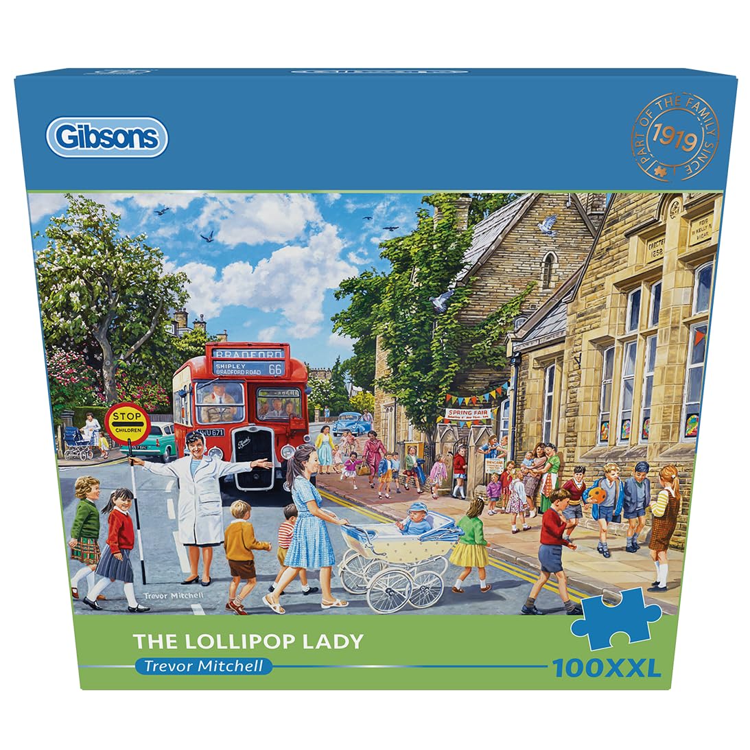 Gibsons The Lollipop Lady Jigsaw Puzzle - 100 Extra Large Pieces | Trevor Mitchell Art 5