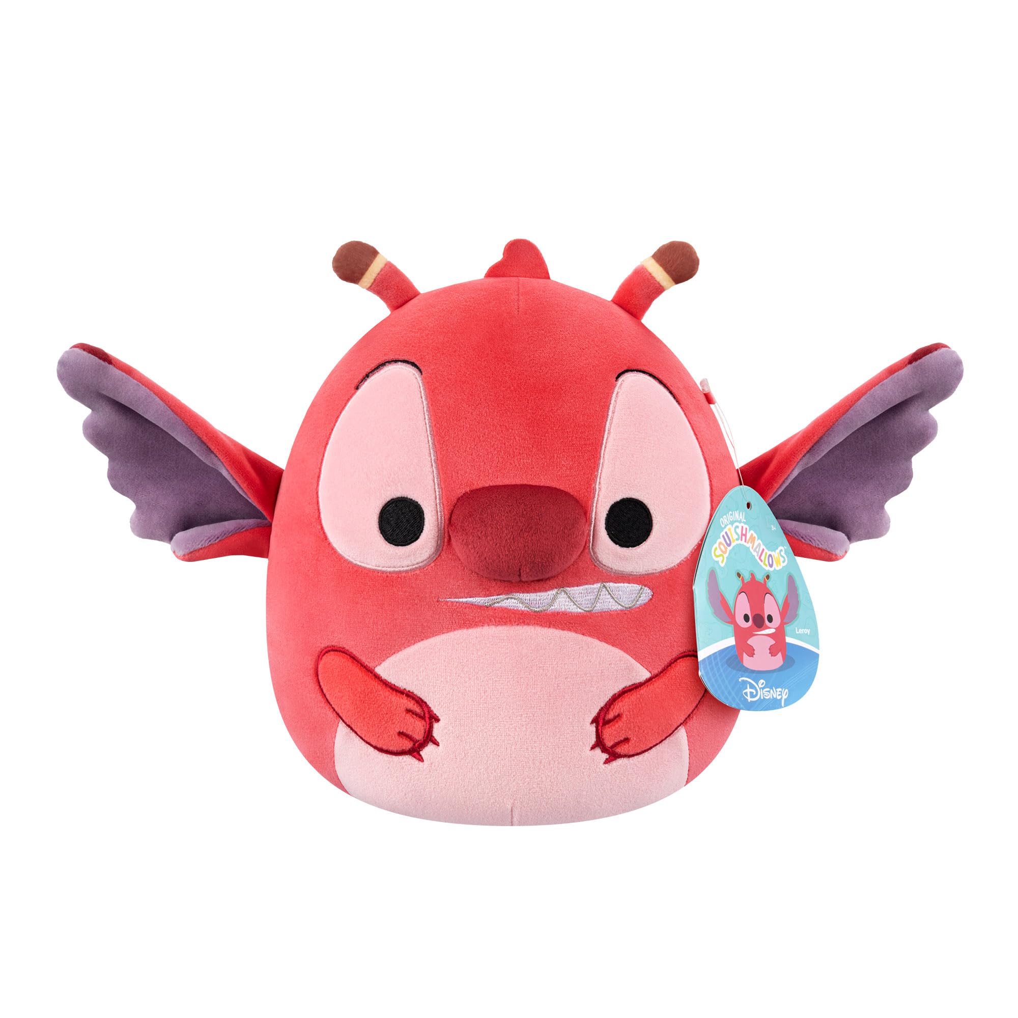 Squishmallows 8-Inch Disney Leroy Plush Toy | Ultrasoft Polyester | Unisex Children