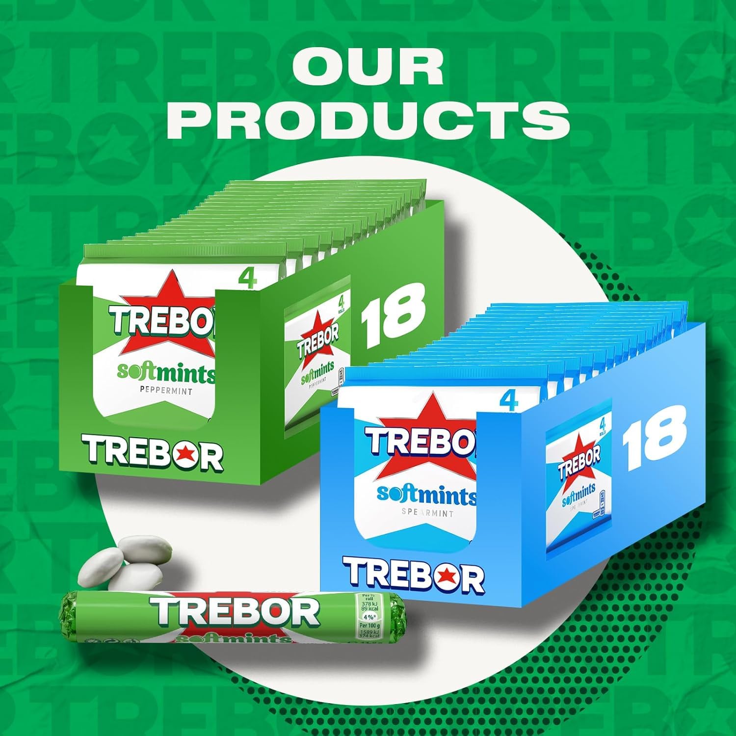 Trebor Softmints Peppermint Flavour, 44 Pack, Vegan & Vegetarian Friendly Chewy Mints with Crunchy Shell 5