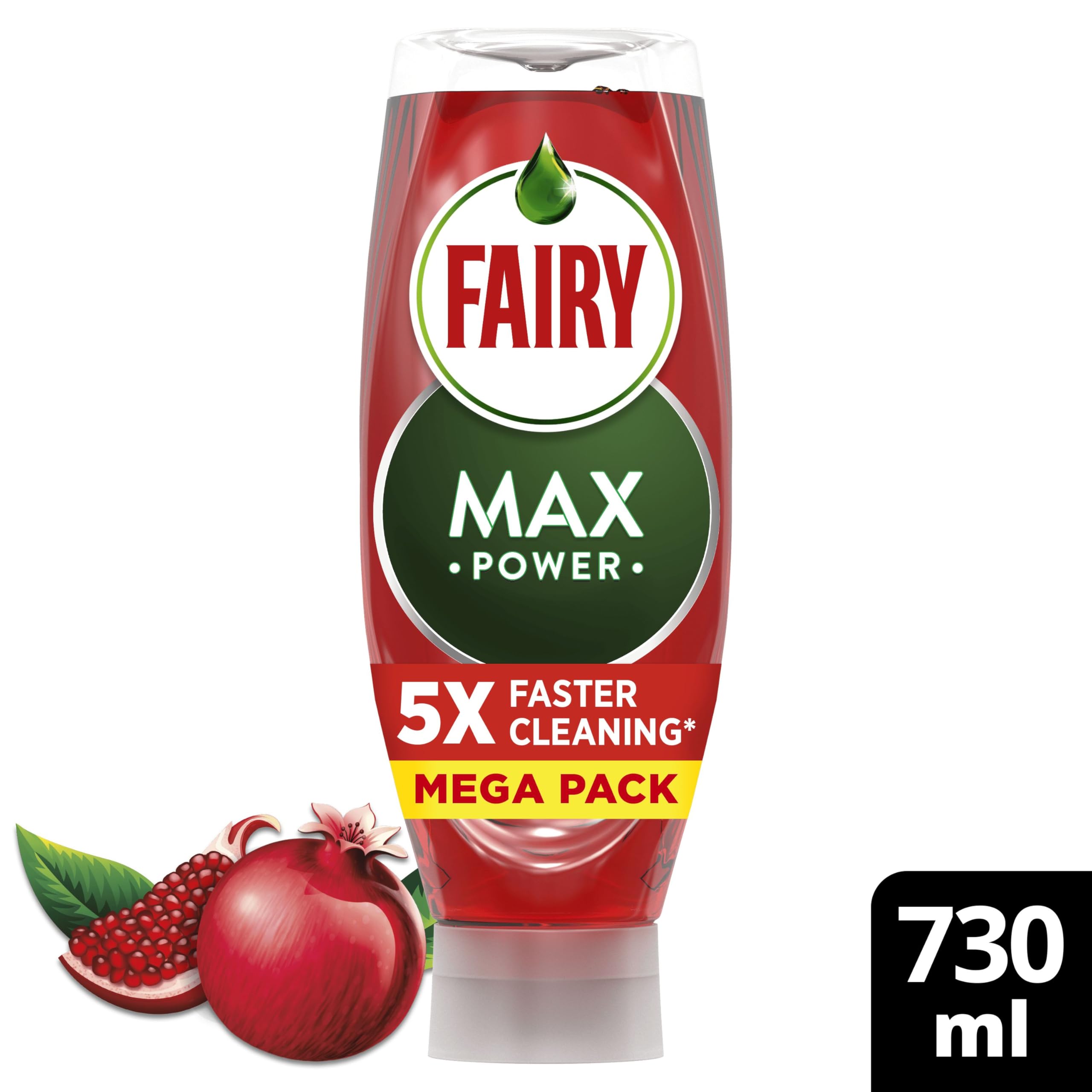 Fairy - MaxPower Washing Up Liquid Pomegranate 730 ML