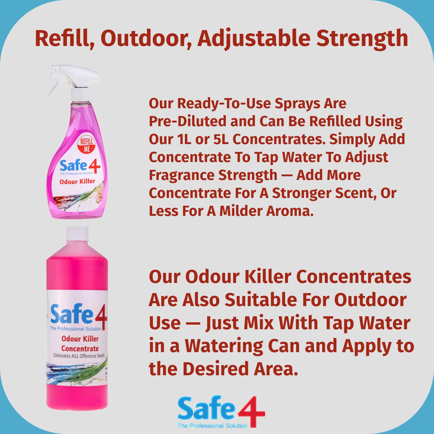 Safe4 Odour Killer - Powerful Enzyme Neutraliser for Home & Pet Odours | 1L Liquid 5