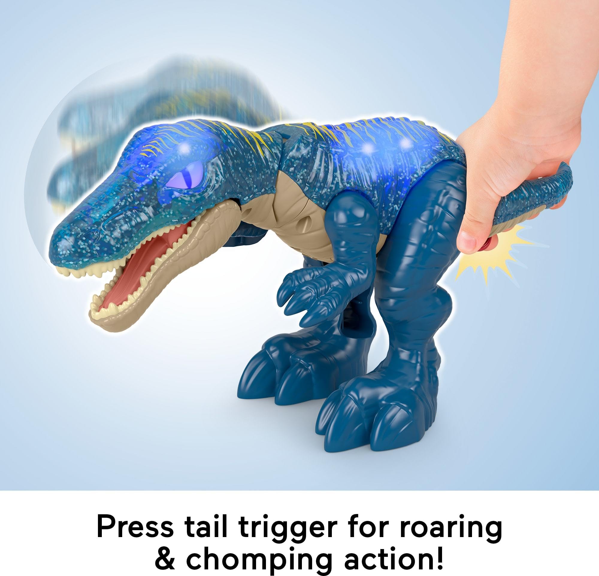 Fisher-Price Imaginext Jurassic World Growl & Glow Baryonyx Dinosaur Toy | Lights & Sound | Ages 3-8 3