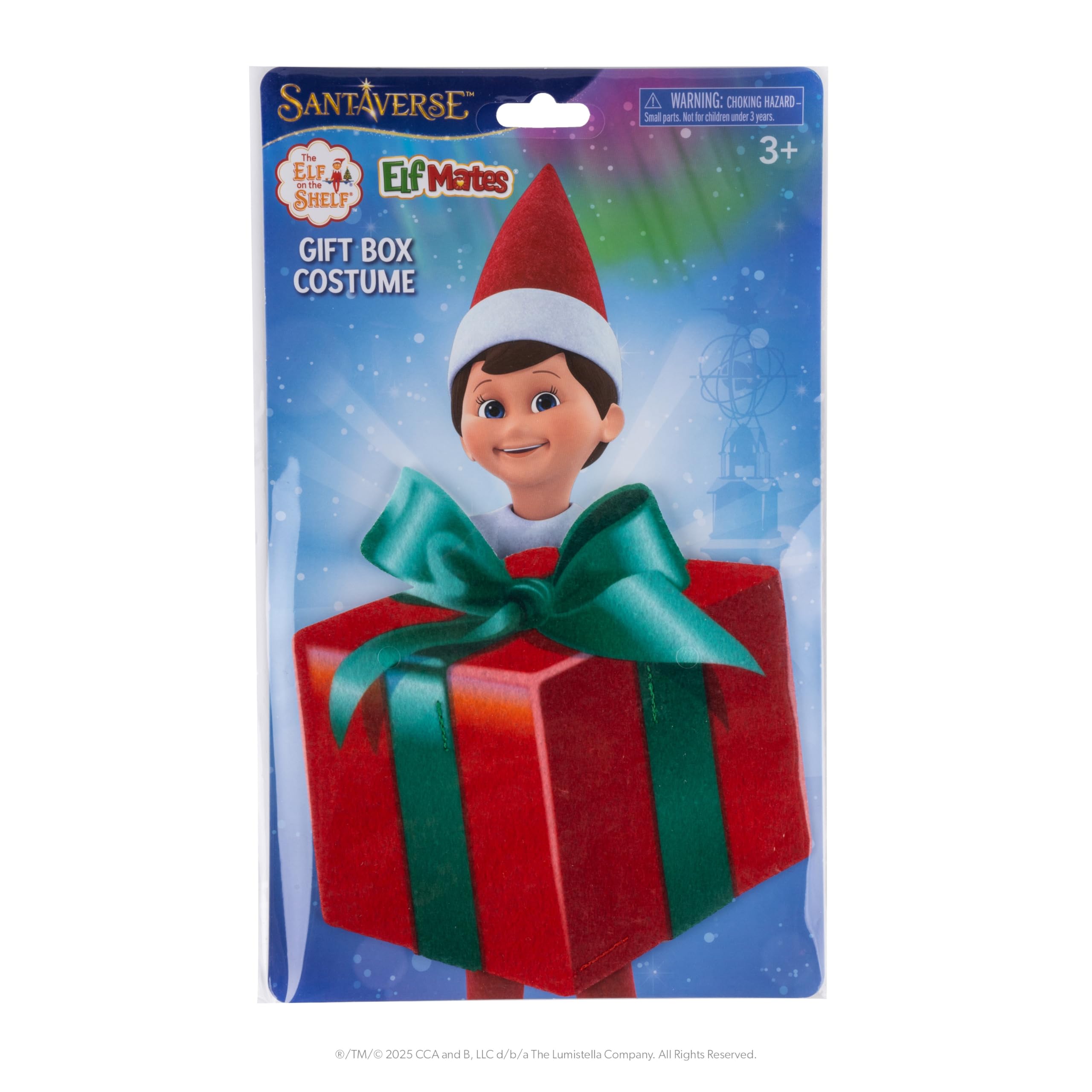 The Elf on the Shelf Elf Mates Costume - Felt Gift Box Accessory for 3+ 1