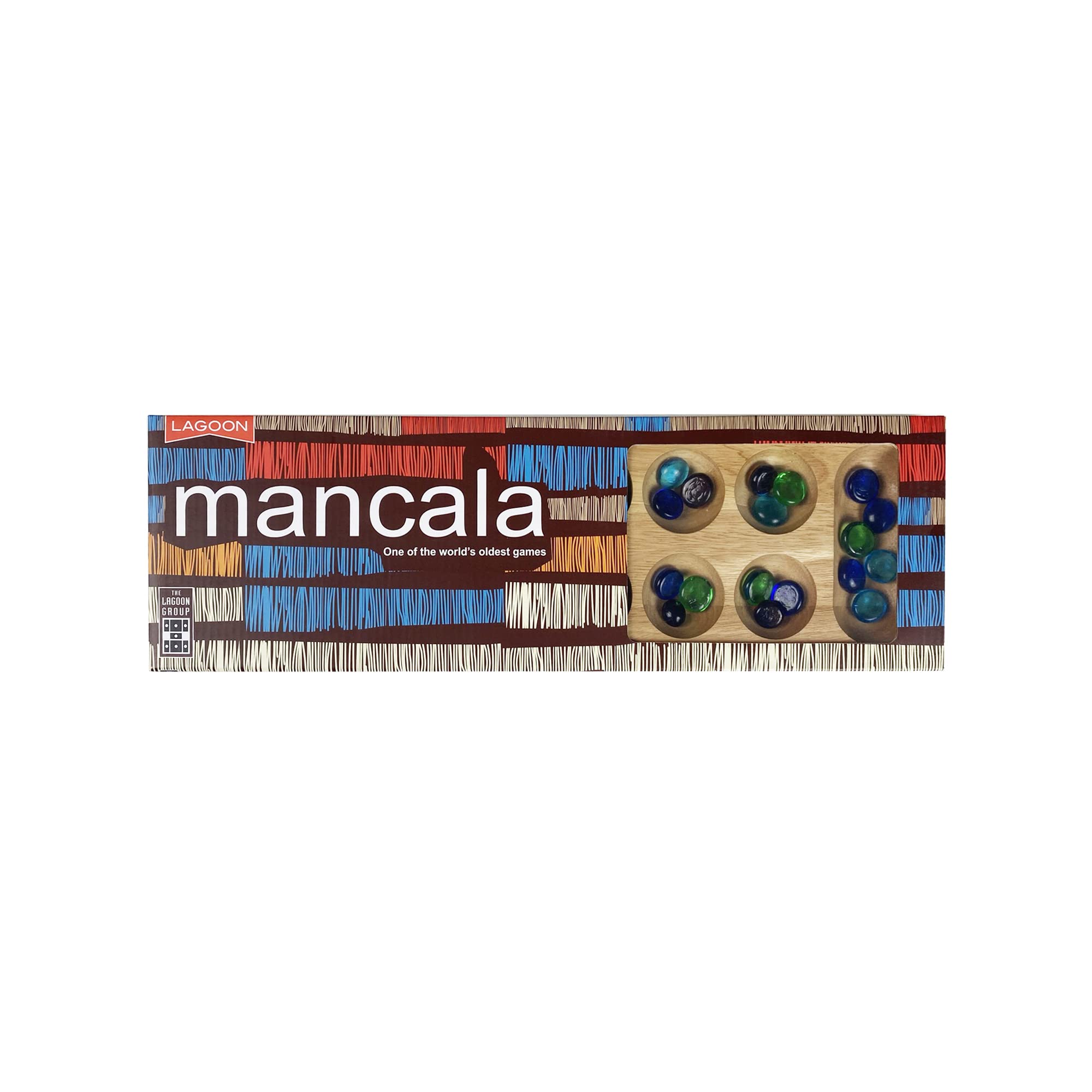 Lagoon Group Mancala Strategy Board Game | Wood Board | 2 Players | Ages 8+ 1