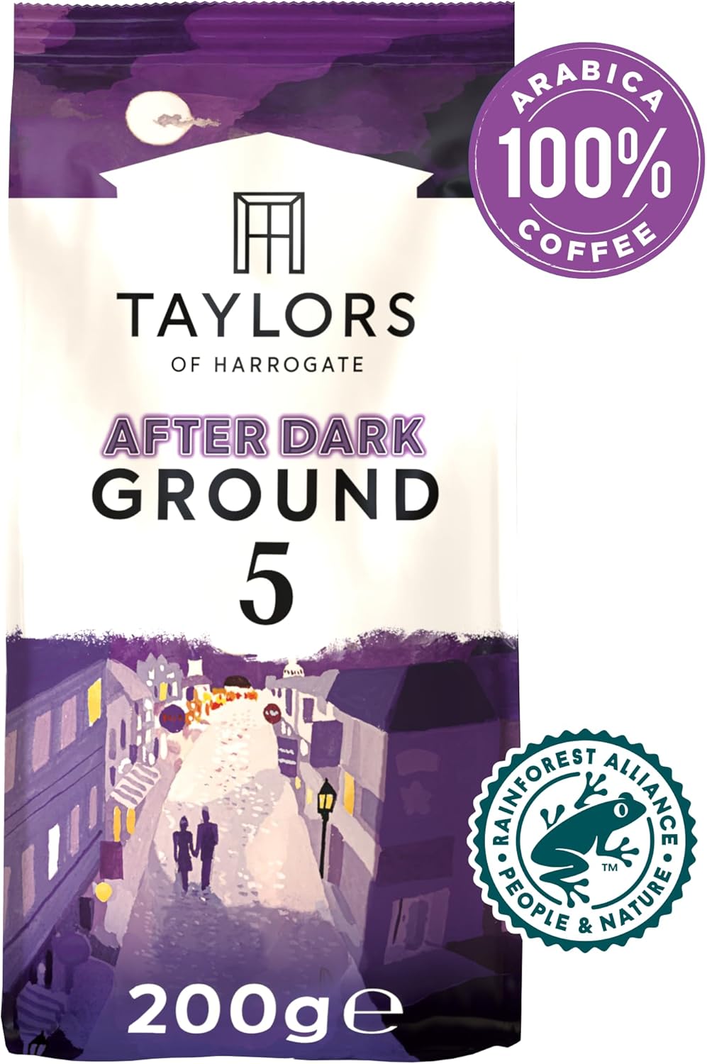 Taylors of Harrogate After Dark Ground Coffee, 200g (Pack of 6 - Total 1.2kg) 3