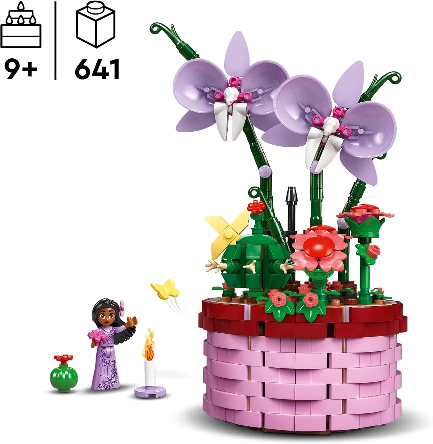 LEGO Disney Encanto Isabela’s Flowerpot - Buildable Orchid Playset for Ages 9 and Up