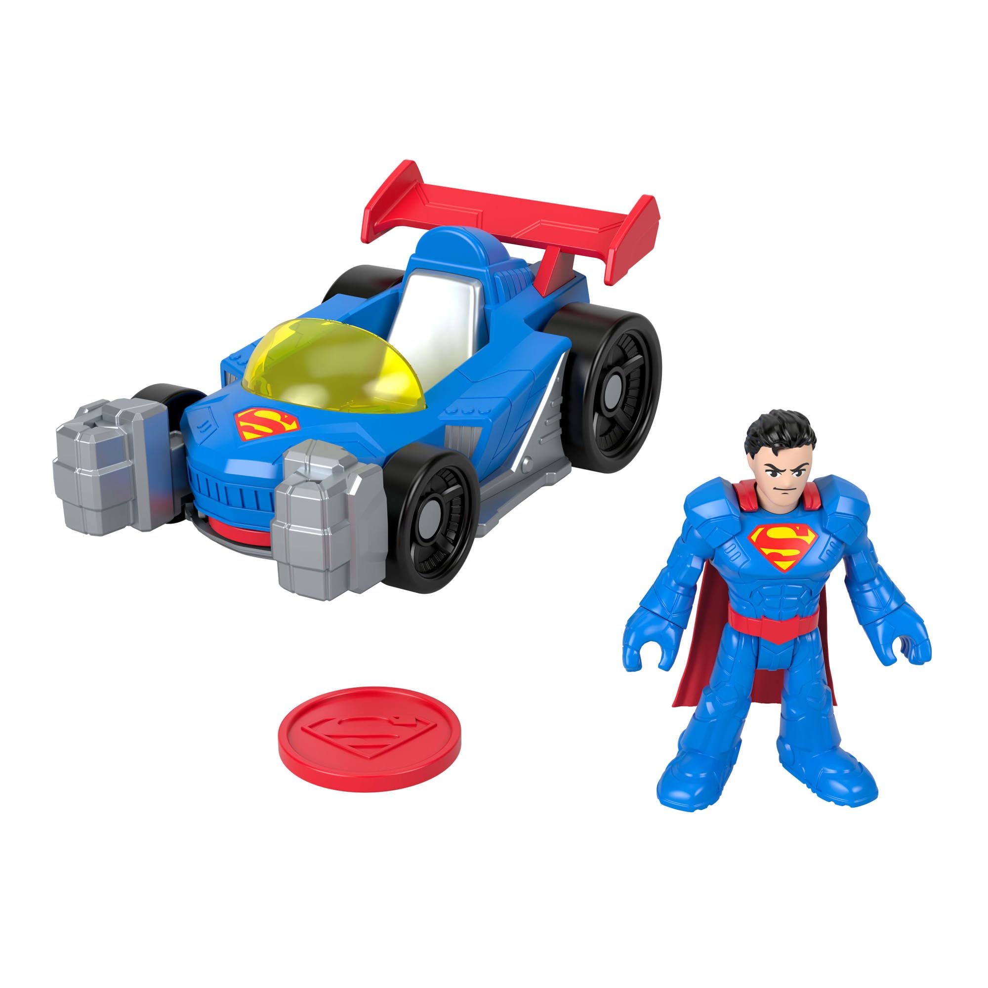 Fisher-Price Imaginext DC Super Friends Metal Force Supermobile Toy Car with Action Figure - Ages 3-8
