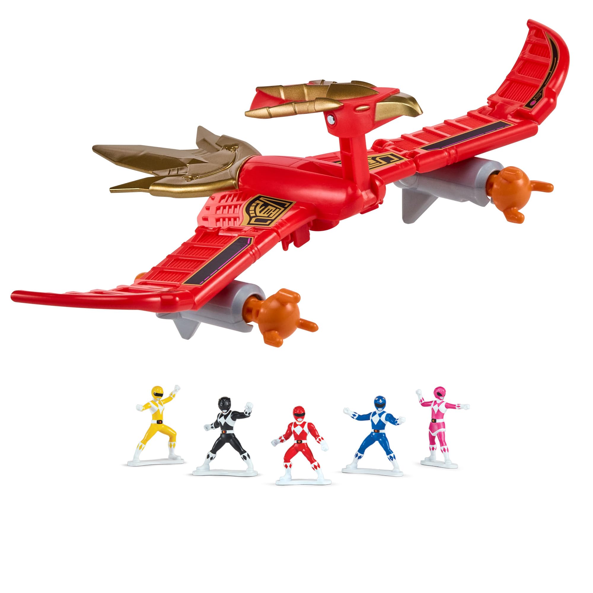 Power Rangers Pink Ranger Firebird Thunderzord Action Figure - Combinable Zord Toy | Ages 4+