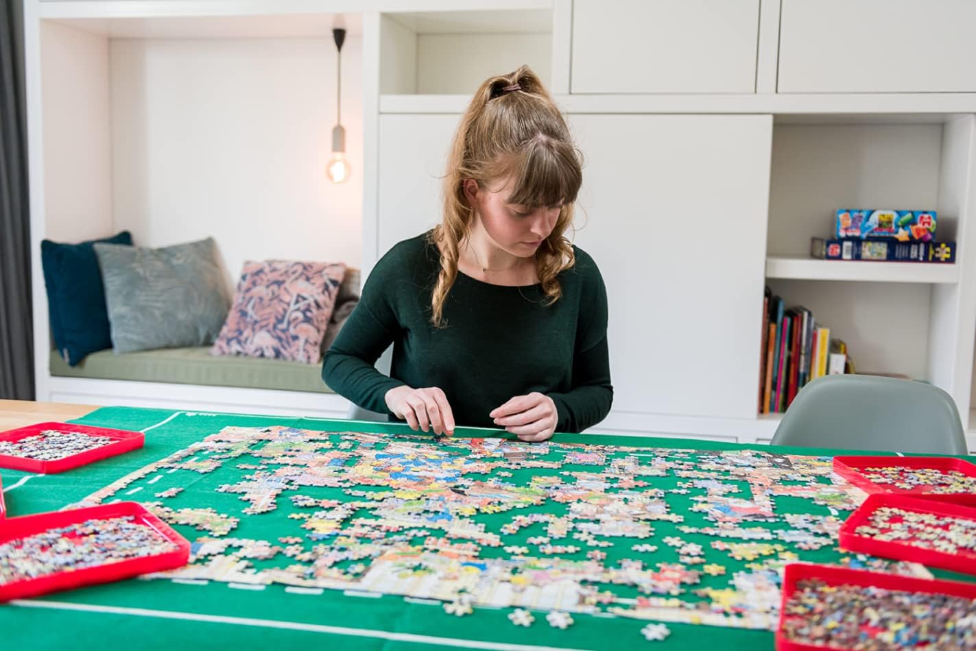 Jumbo Puzzle Mates Sorting Tray - 6-Pack Puzzle Accessory for Organizing Jigsaw Pieces 12