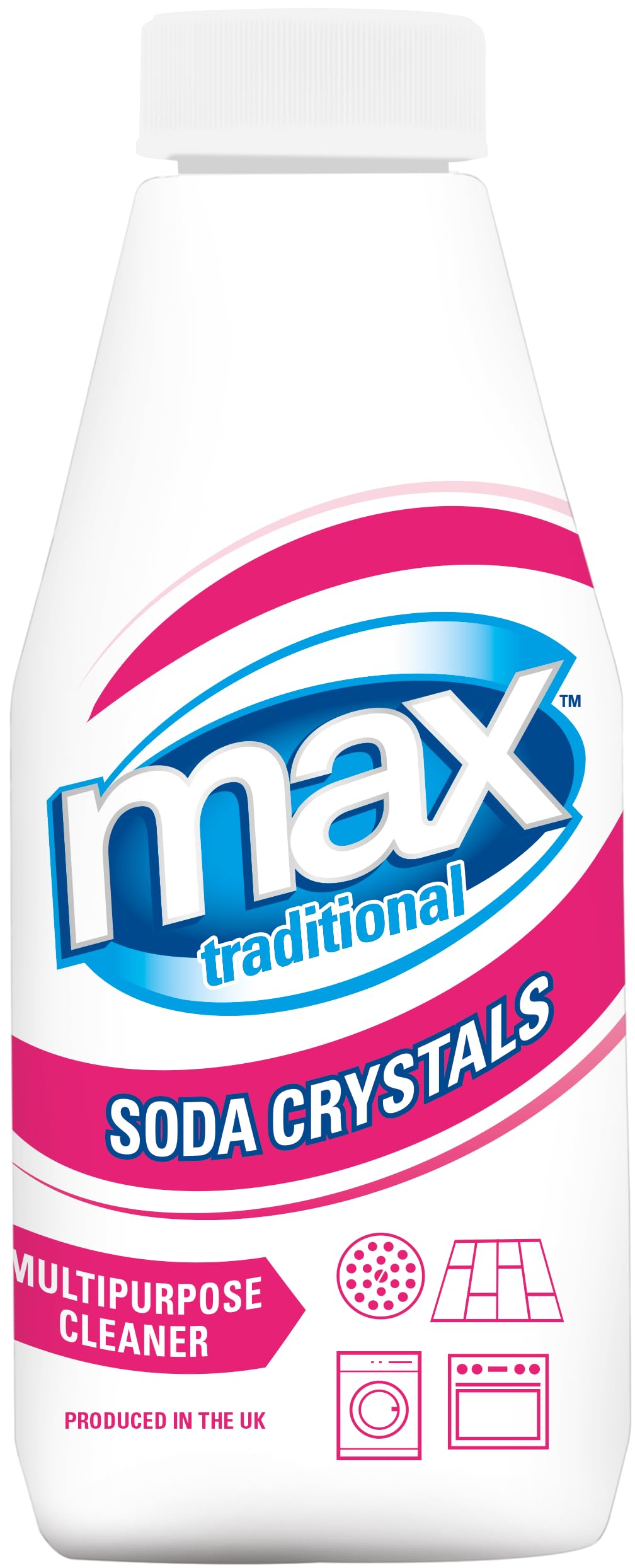 Max Traditional Soda Crystals - Unscented Powder for Stubborn Grease & Stain Removal | 450g