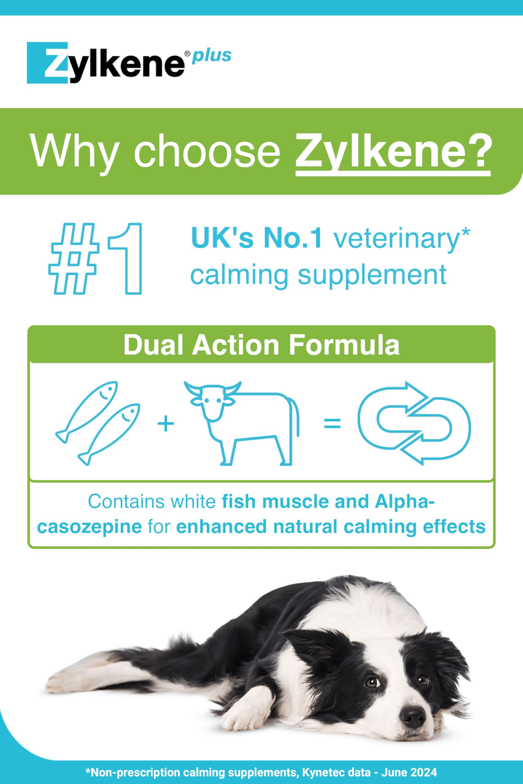 Zylkene Calming Supplement for Medium Dogs (10kg-30kg) 225mg | 30 Capsules 2