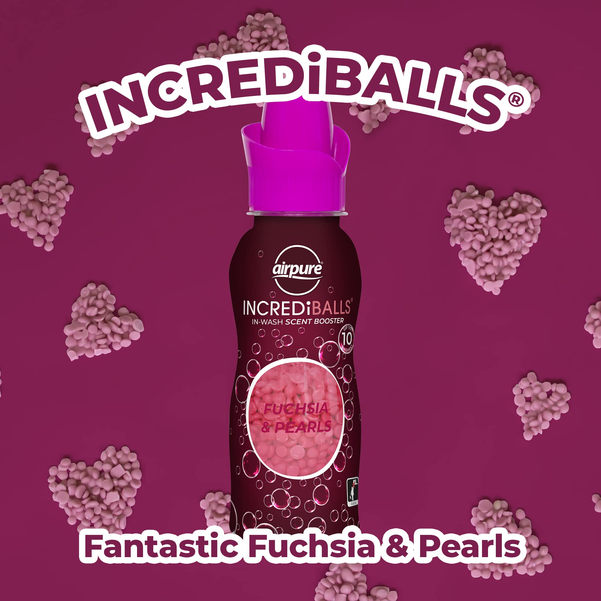 Airpure - INCREDiBALLS In-Wash Scent Booster (AP-IB-319), 10 Washes, Fresh Fragrance for Laundry