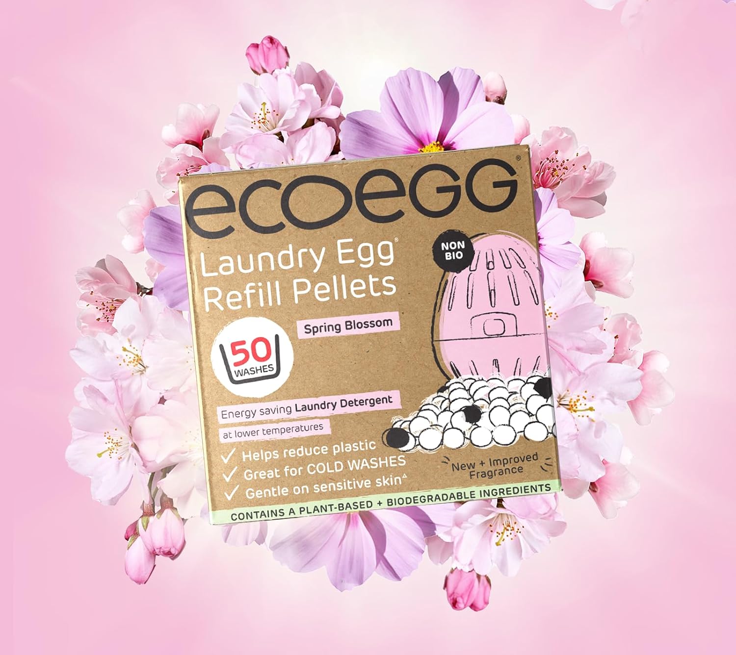 Ecoegg - Laundry Egg Refill Pellets Detergent & Fabric Softener Replacement