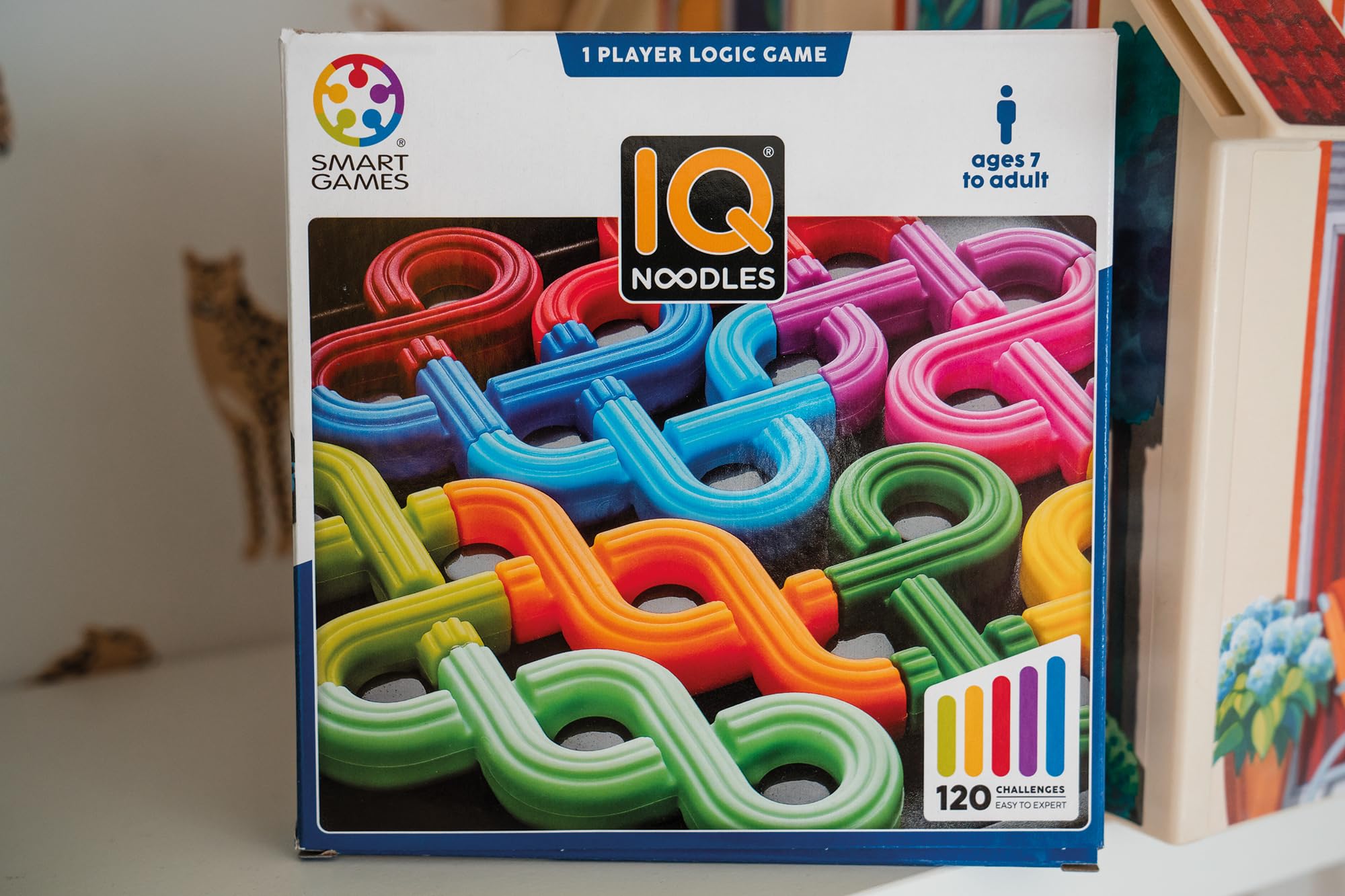 SmartGames IQ Noodles Puzzle Game with 120 Challenges for Ages 7+