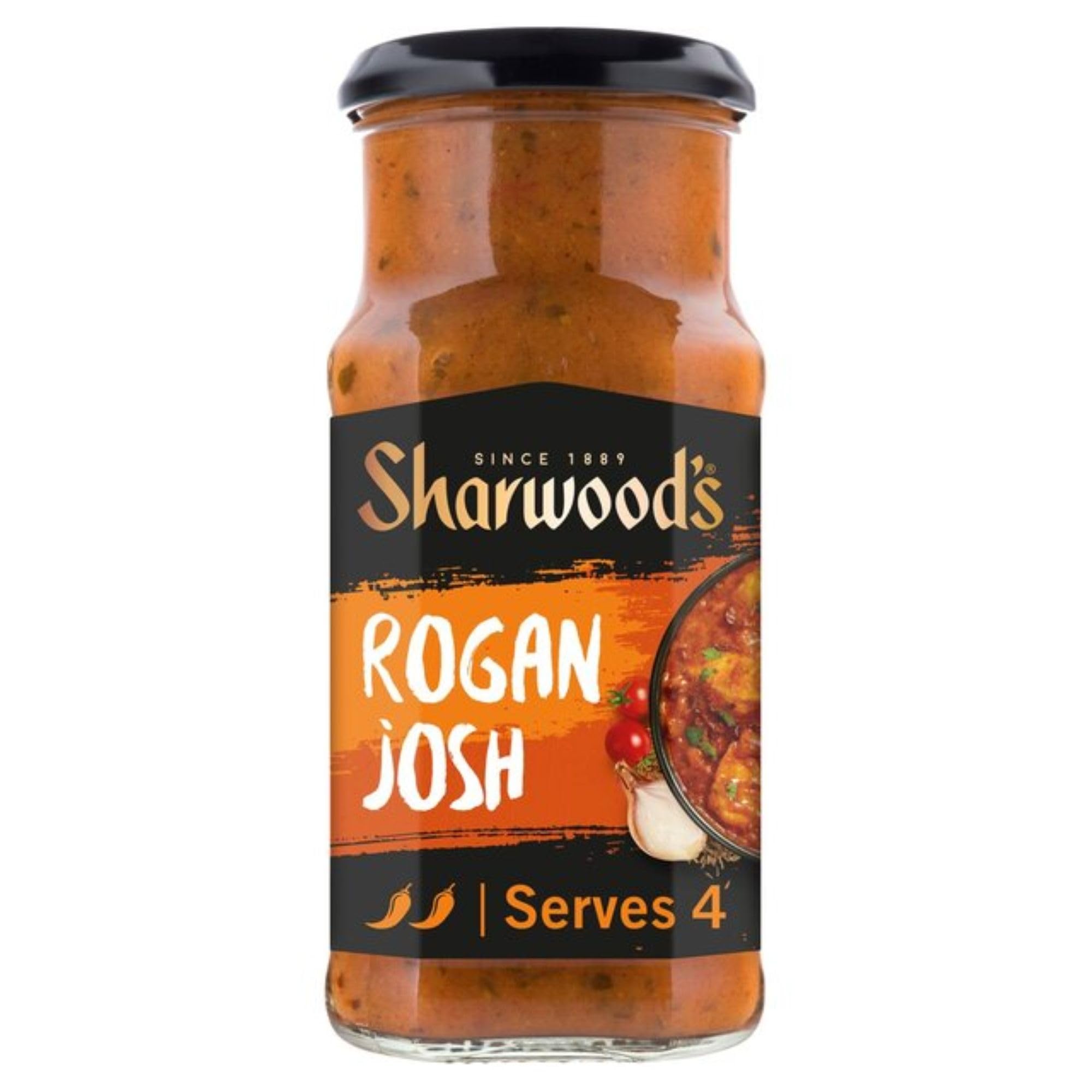 Sharwood's - Indian Rogan Josh Sauce – Medium Spice Tomato Curry with Yogurt 420g