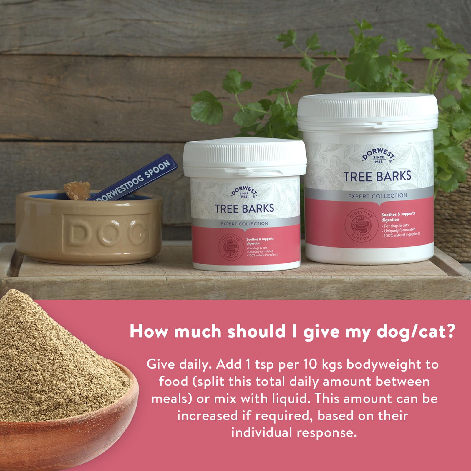 DORWEST HERBS Tree Barks Powder for Dogs and Cats - Soothes Digestion | 200g Powder | All-Natural Formula 4
