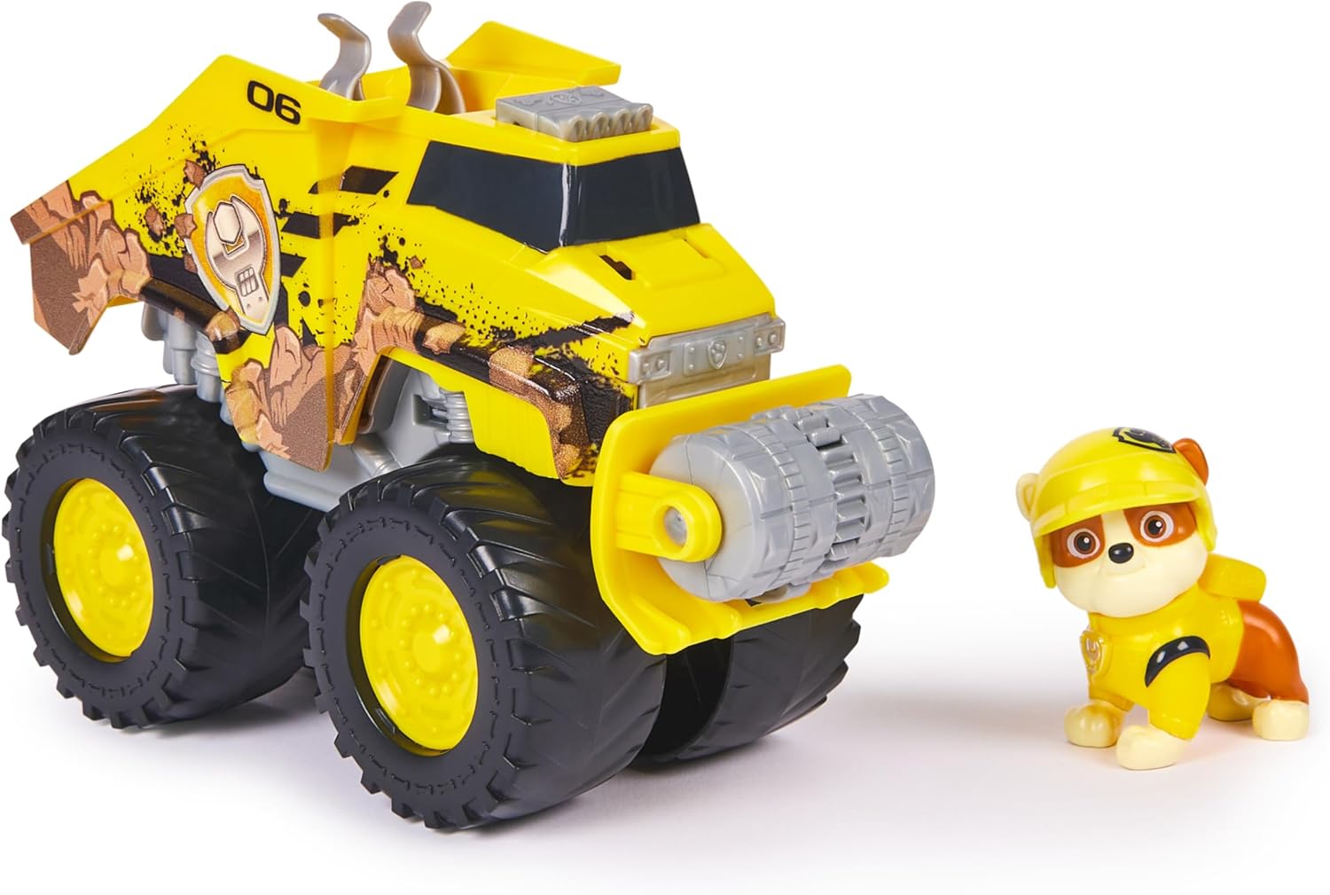 Paw Patrol: Rescue Wheels Rubble’s Bulldozer - Transforming Toy Truck with Action Figure