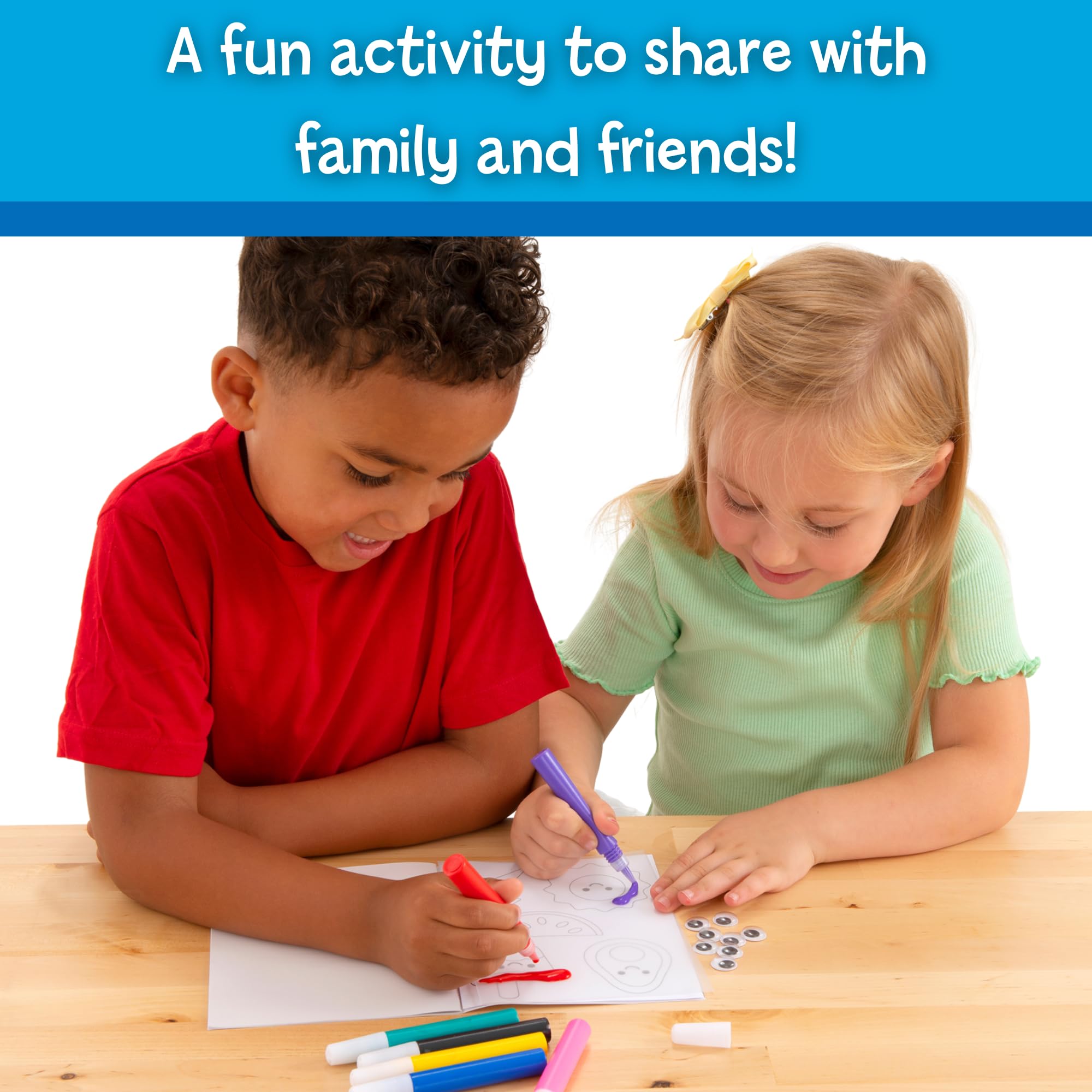 Galt Jelly Stickers Craft Kit - Kids Make Their Own Colourful Stickers with Googly Eyes