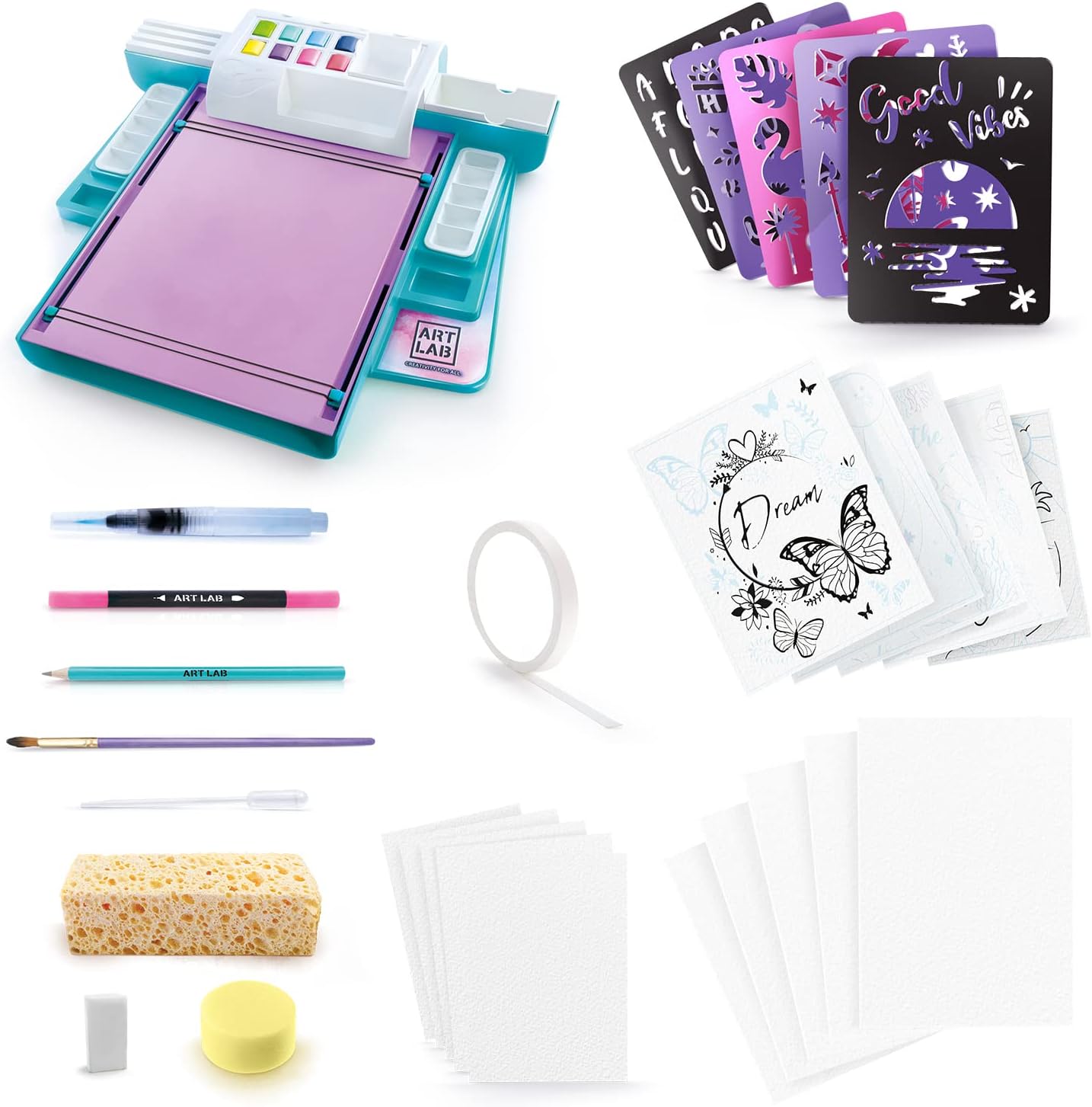 Art Lab ART 009 Watercolour Studio - Complete Art Set for Kids 6+ 3