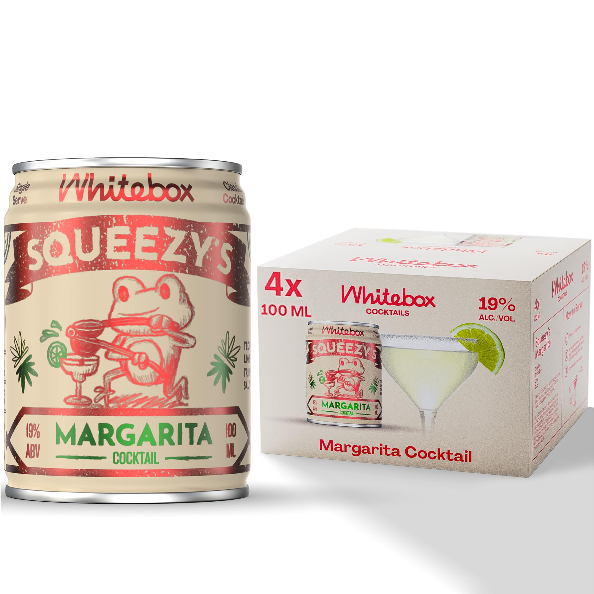 WHITEBOX COCKTAILS Single Serve Classic Squeezy’s Margarita — Case of 4 Cocktails 7