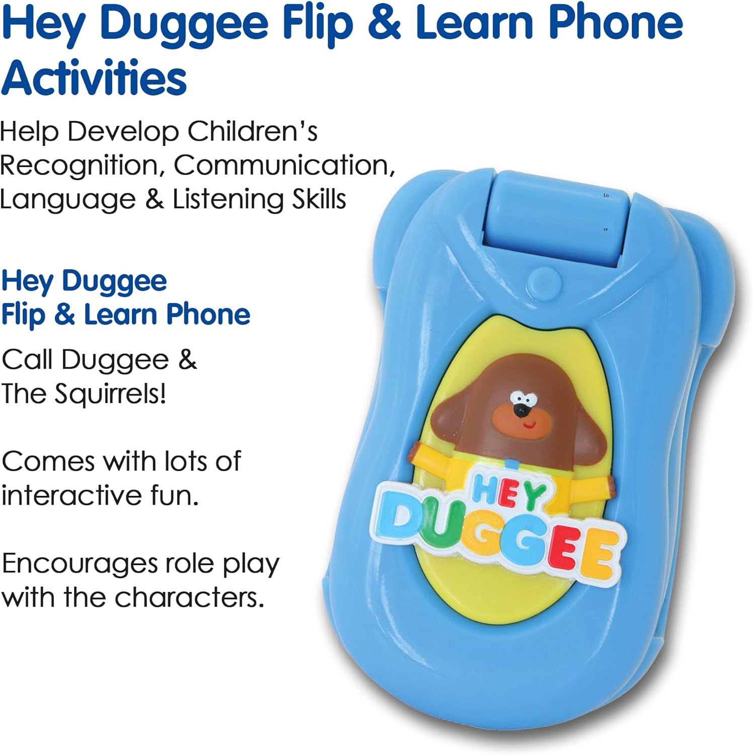 Hey Duggee Flip & Learn Toy Phone - Interactive Learning for Toddlers 18M+ 4