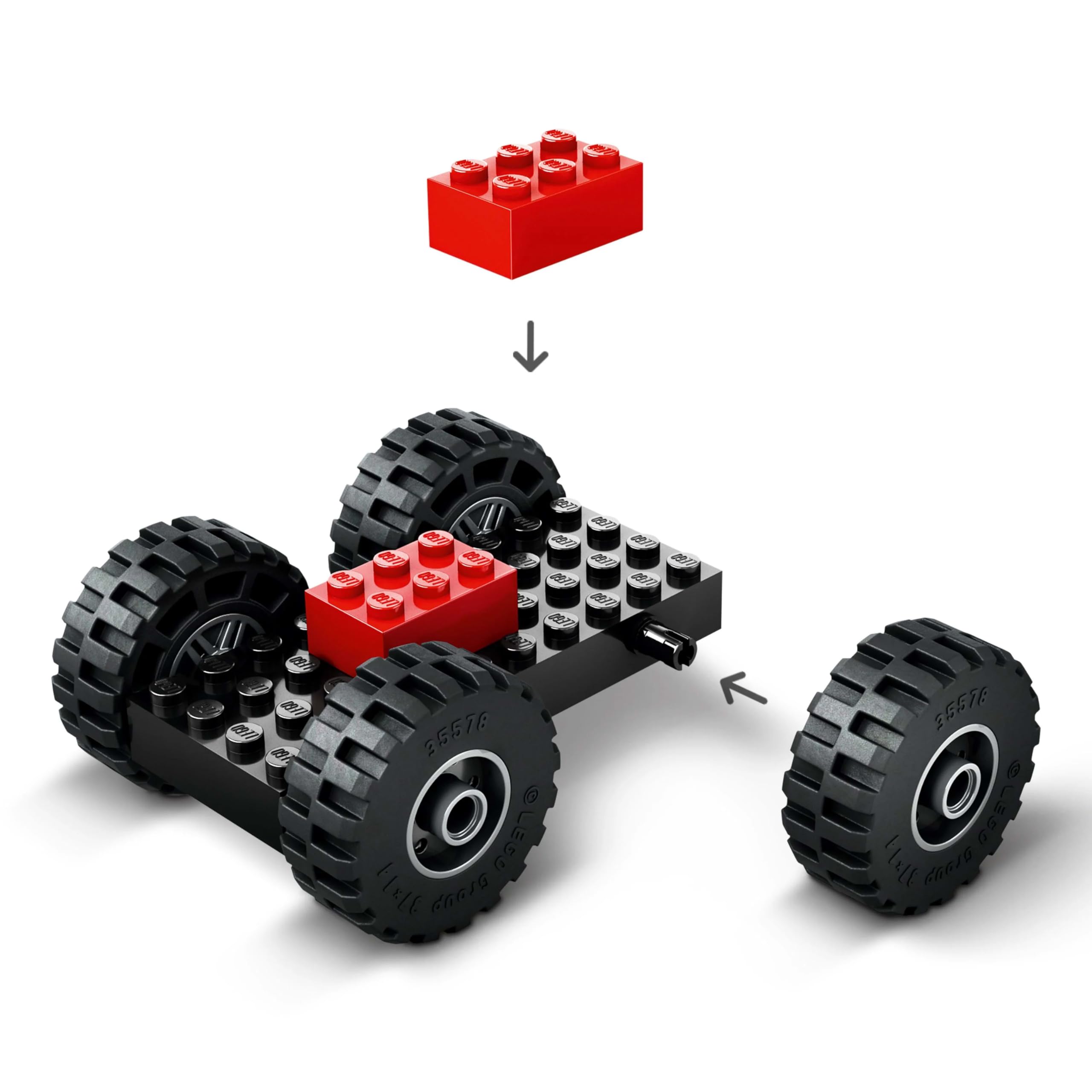 LEGO City Yellow Construction Wheel Loader Toy - Building Set for Kids 4+