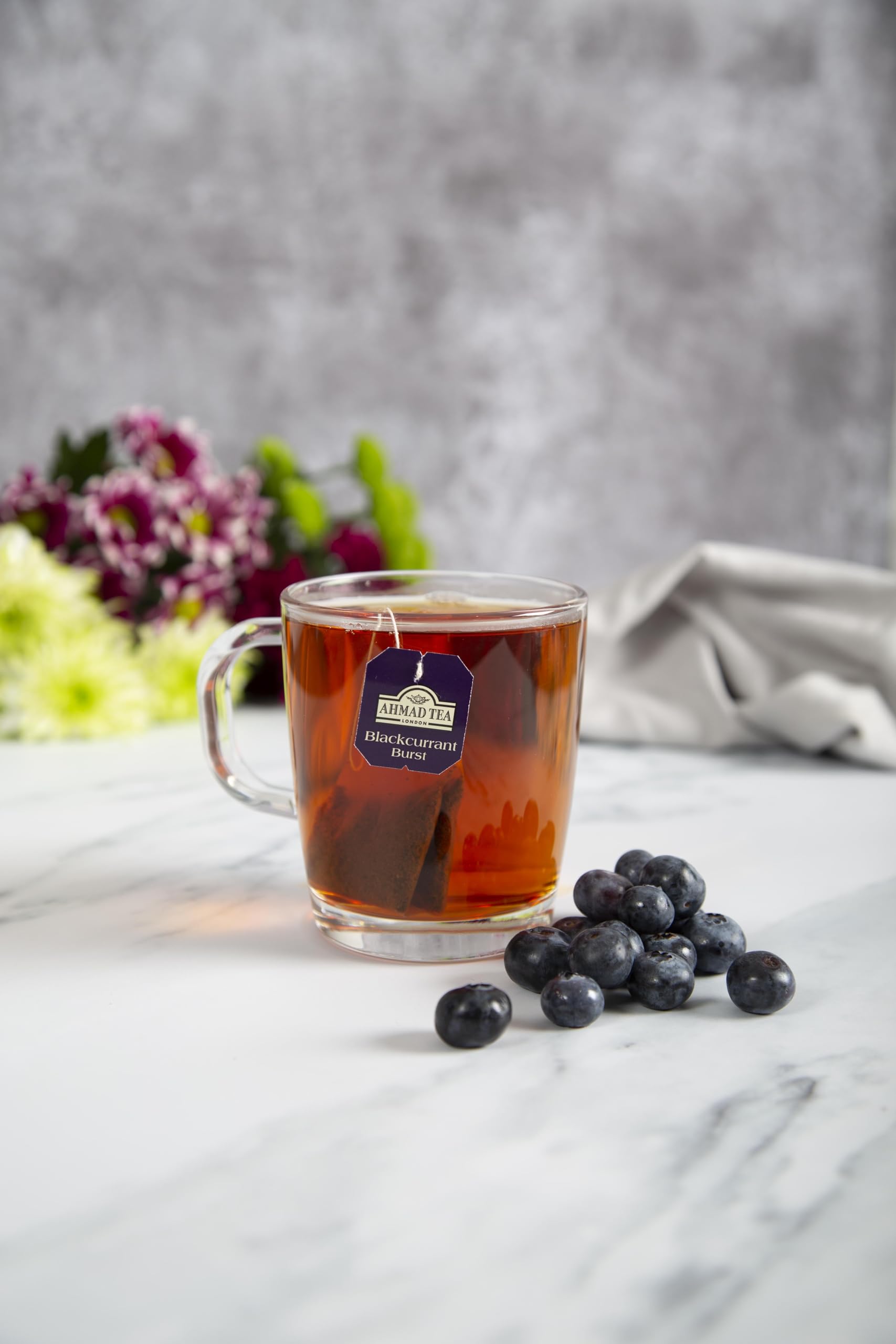 Ahmad Tea Blackcurrant Burst Fruit Black Tea - 20 Teabags | Black Tea & Blackcurrant Flavoring 3