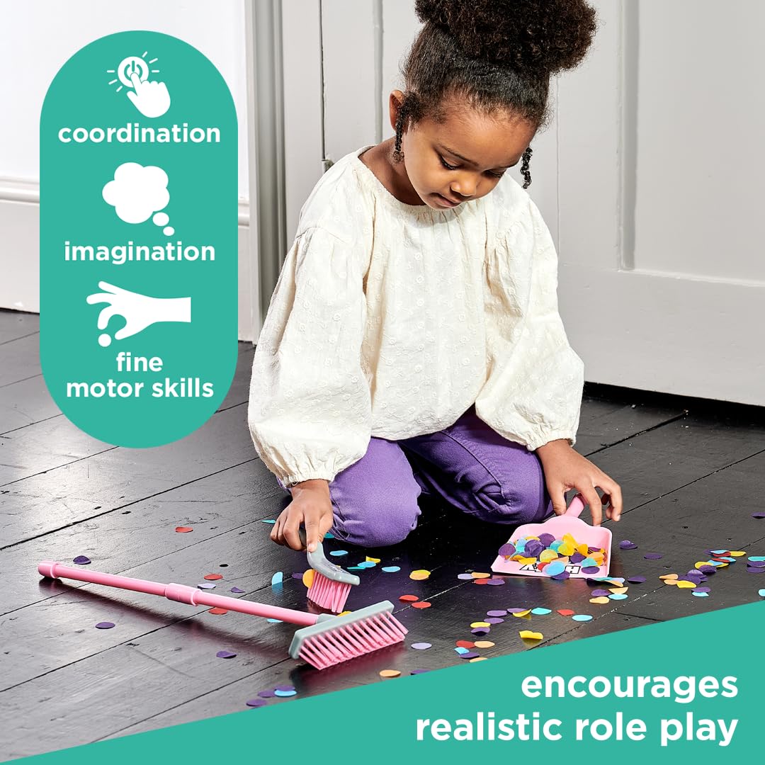 Casdon Hetty Brush Set - Pretend Play Cleaning Toys for Ages 3+ 5
