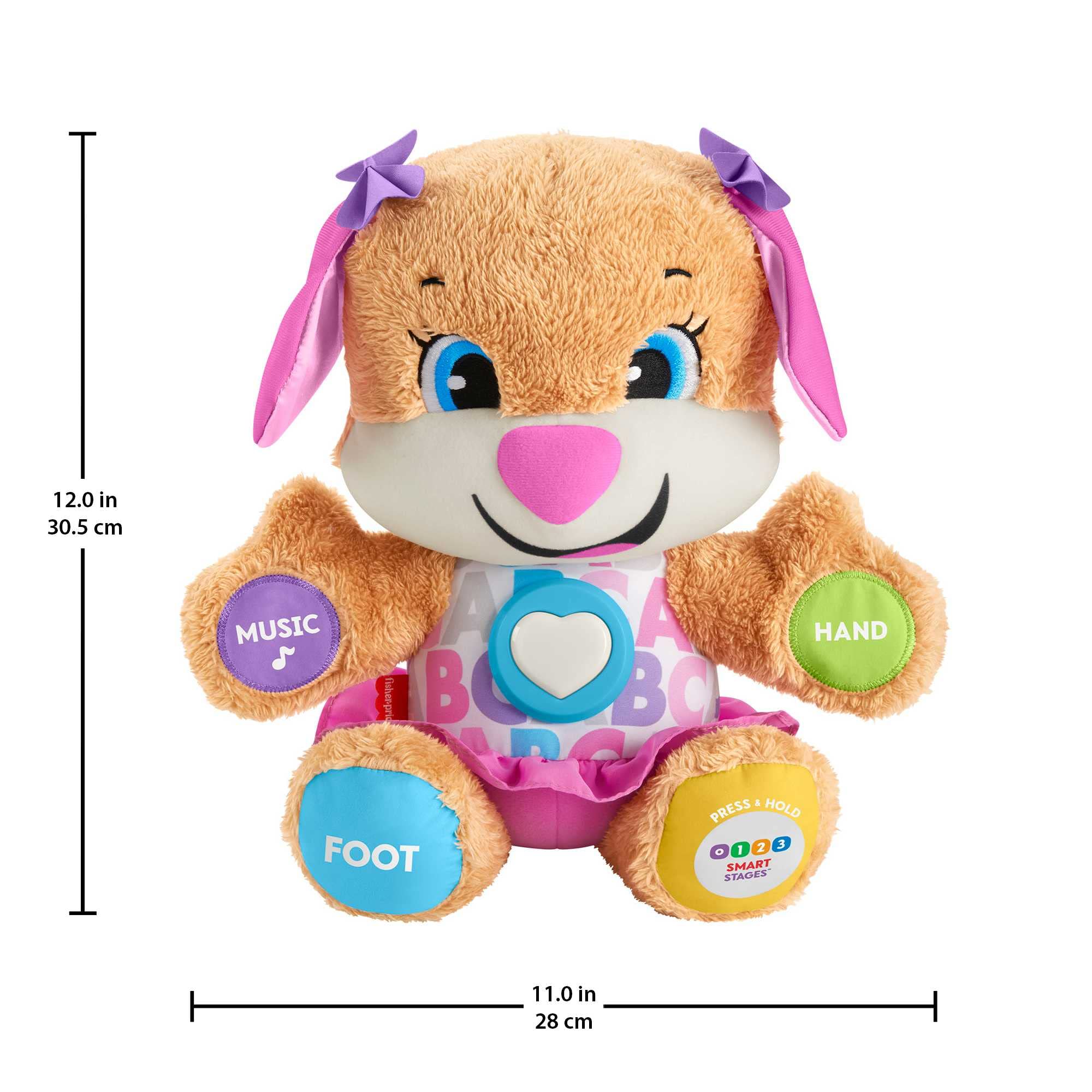 Fisher-Price Laugh & Learn Smart Stages Sis - Interactive Plush Toy for 6-36 Months 3