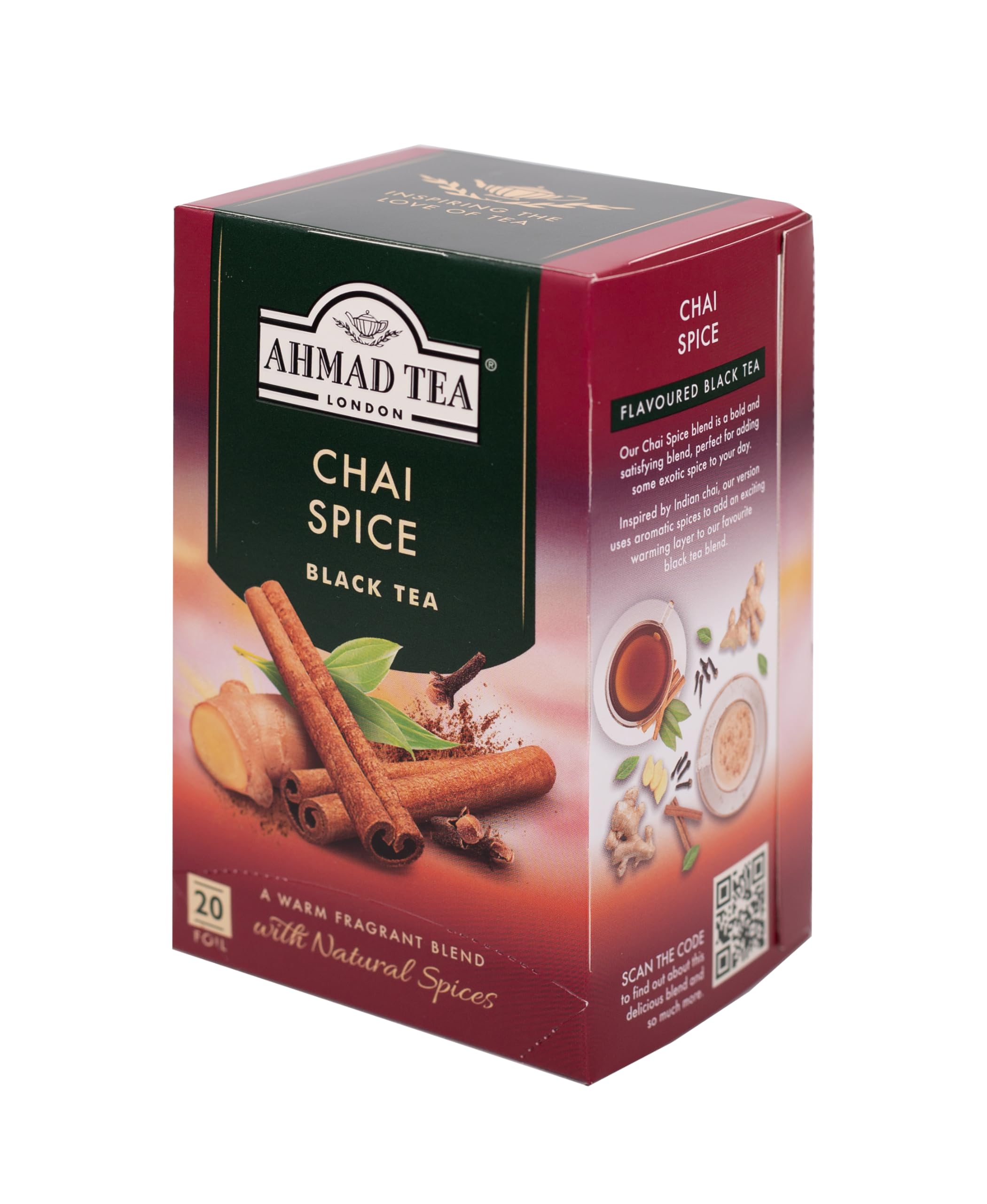 Ahmad Tea - Chai Spice Black Tea 20 Teabag Sachets