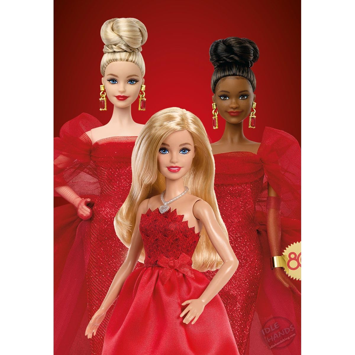 Barbie Mattel 80th Anniversary Ruby-Red Celebration Blonde Fashion Doll - Collectible Doll for Kids & Collectors 3