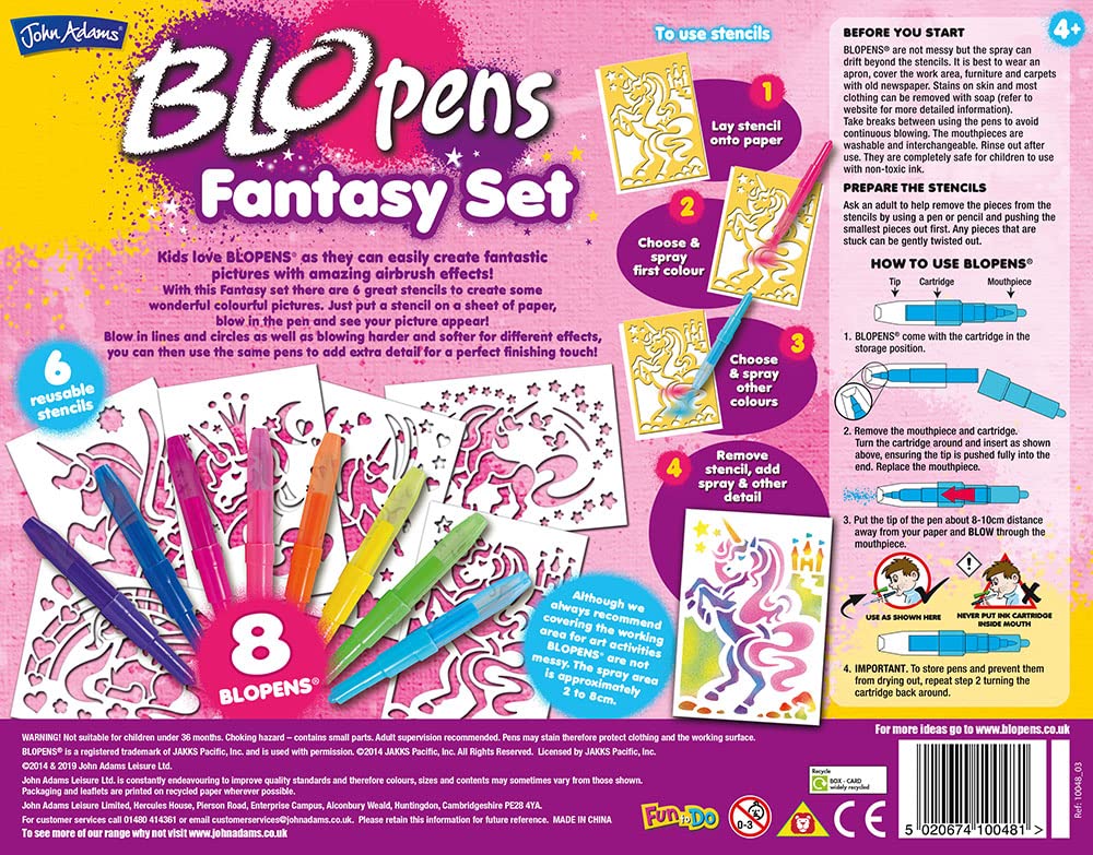 BLOPENS® Fantasy Activity Set - Airbrush Coloring for Kids Ages 4+ 4