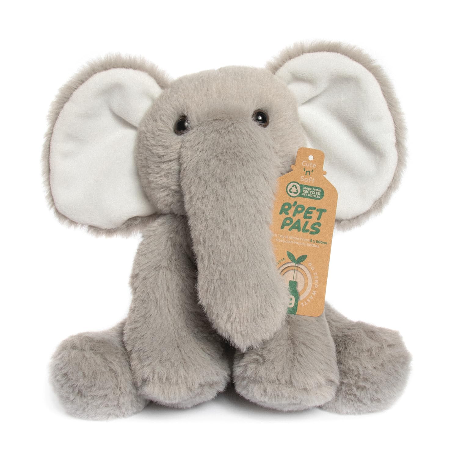 Lesser & Pavey Rpet Pals Ellie Sit Elephant Teddy For Kids | Made Up of Rec