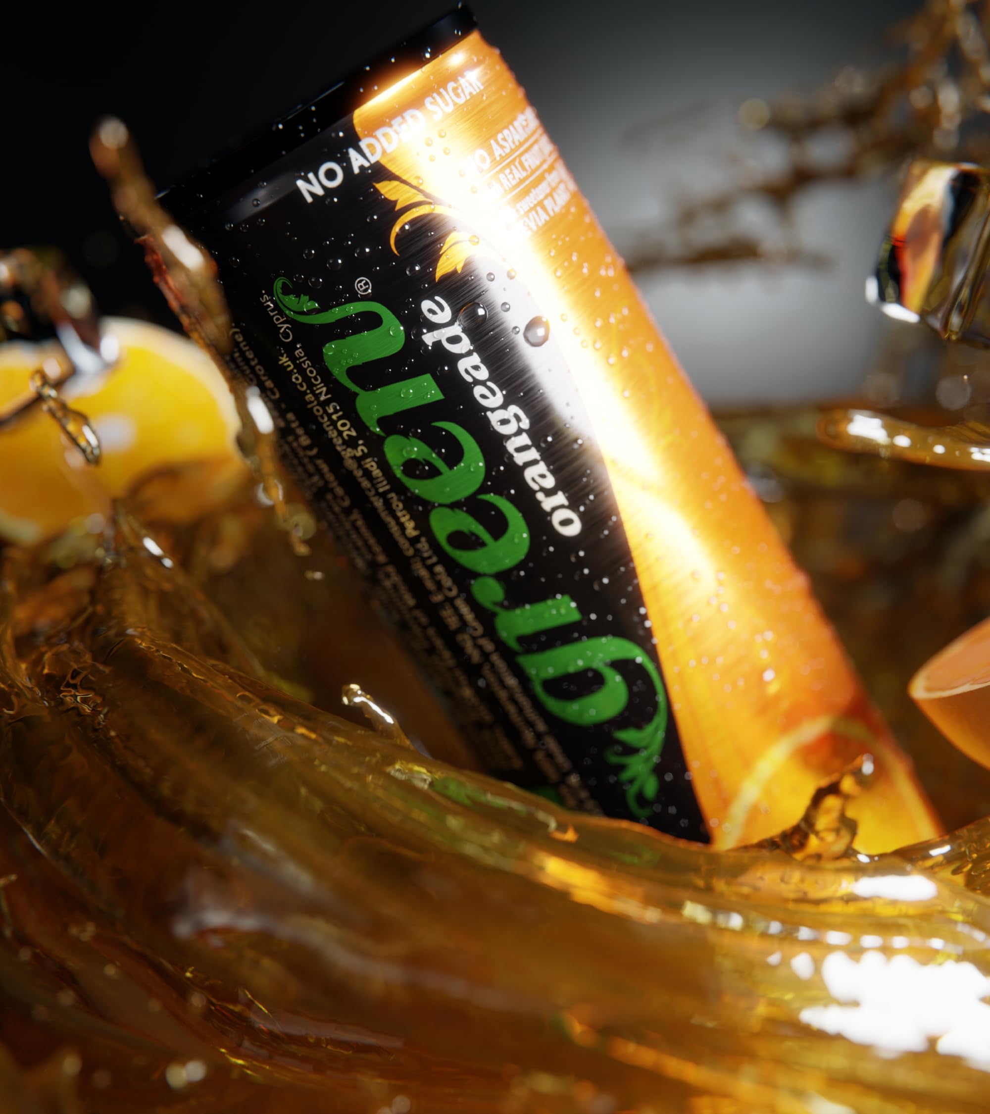 Green Cola - Green Orangeade Sparkling Soft Drink (4 x 330ml)