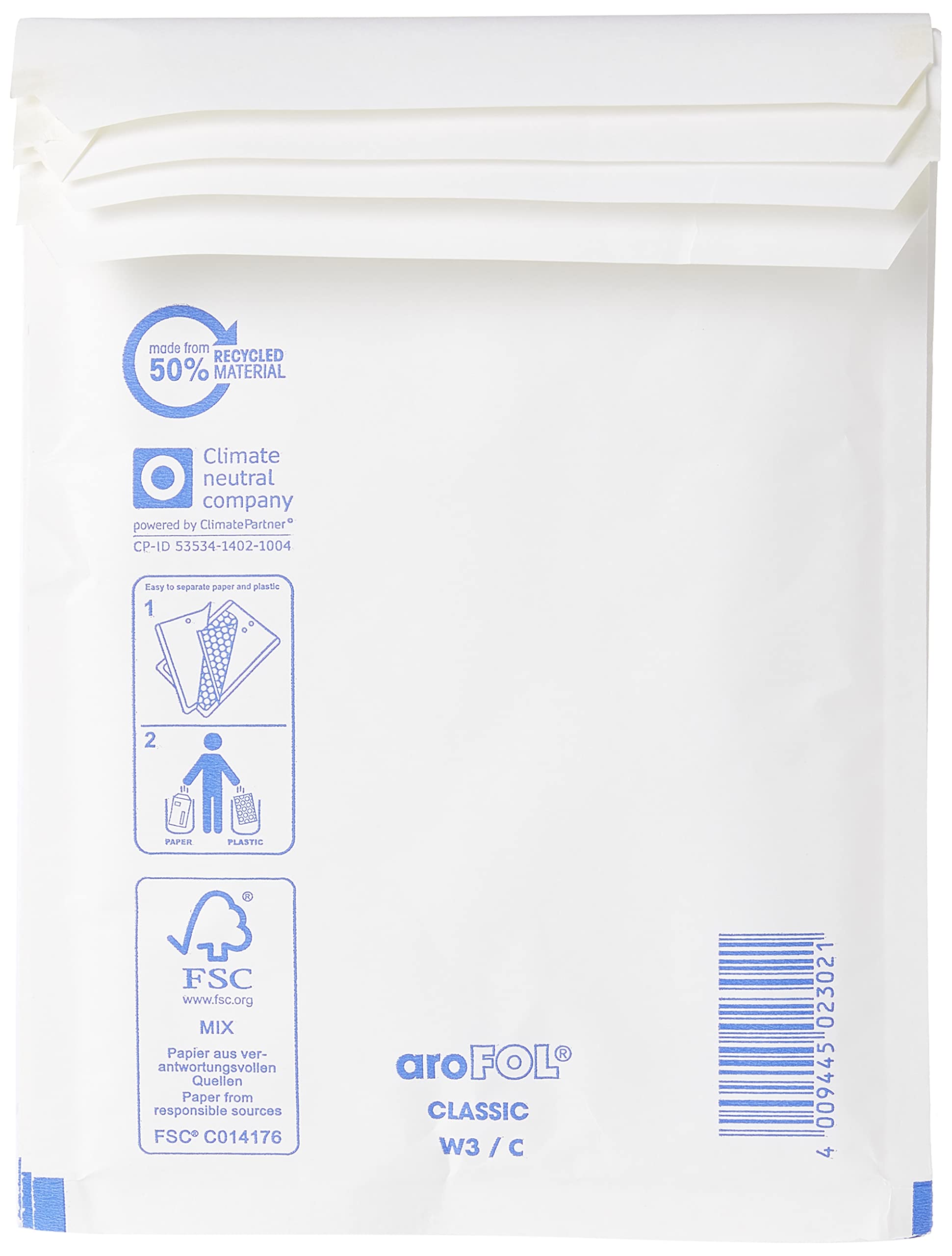 Triplast Padded Bubble Envelope Mailers - 140 x 195 mm White (Pack of 20) | Lightweight Paper Plastic 2