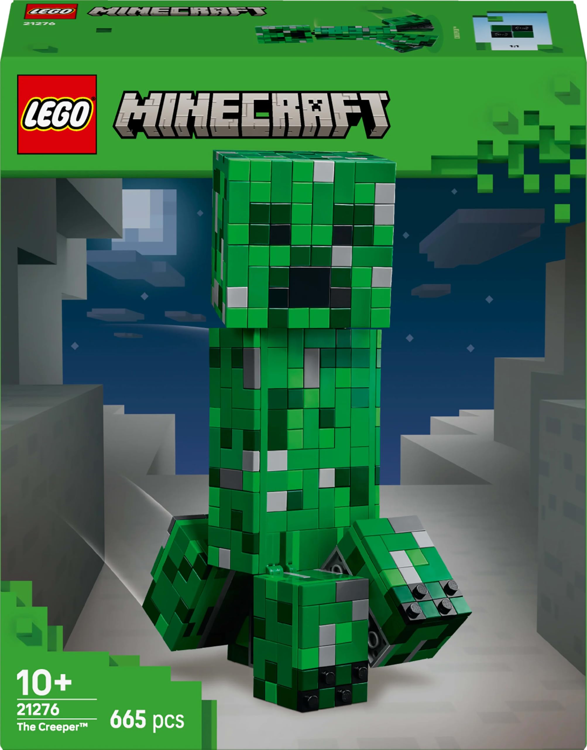 LEGO Minecraft The Creeper Toy - 665-Piece Buildable Posable Figure with Hidden Compartment 10