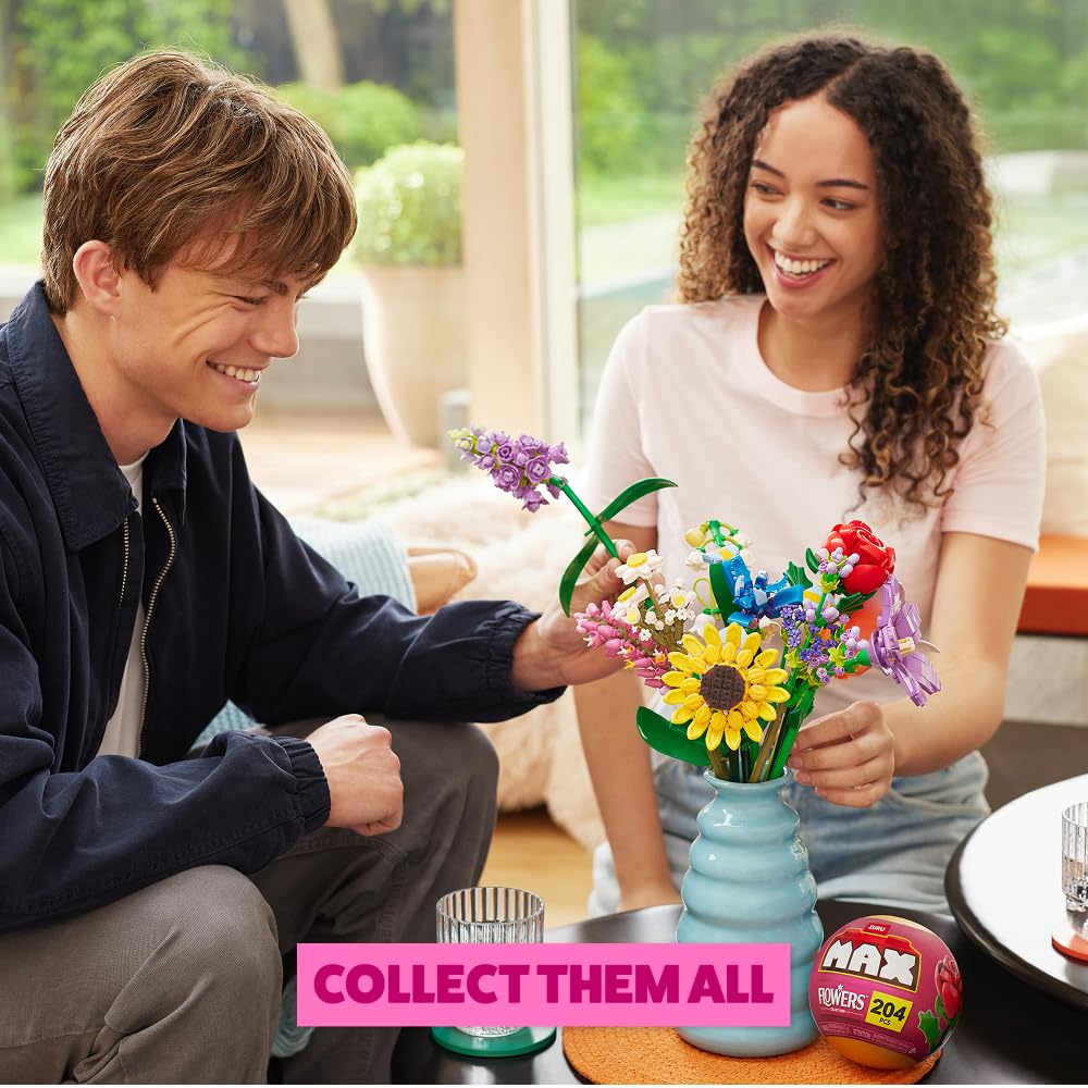 MAX Premium Flowers Building Bricks Collection - 10 to Collect, 210 Pieces per Capsule 6
