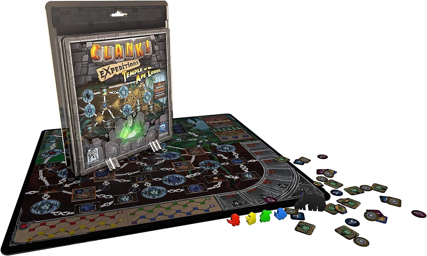 Dire Wolf Clank Expeditions: Temple of The Ape Lords Expansion | Strategy Board Game | 4 Players