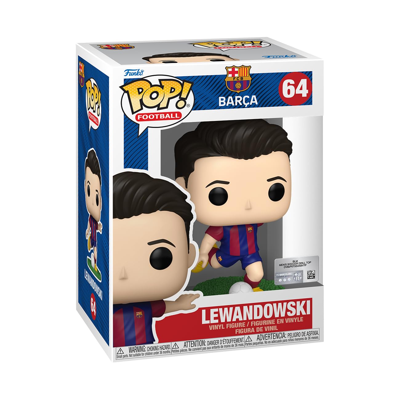 Funko Pop! Football: Robert Lewandowski - FC Barcelona Vinyl Figure (72236) 9