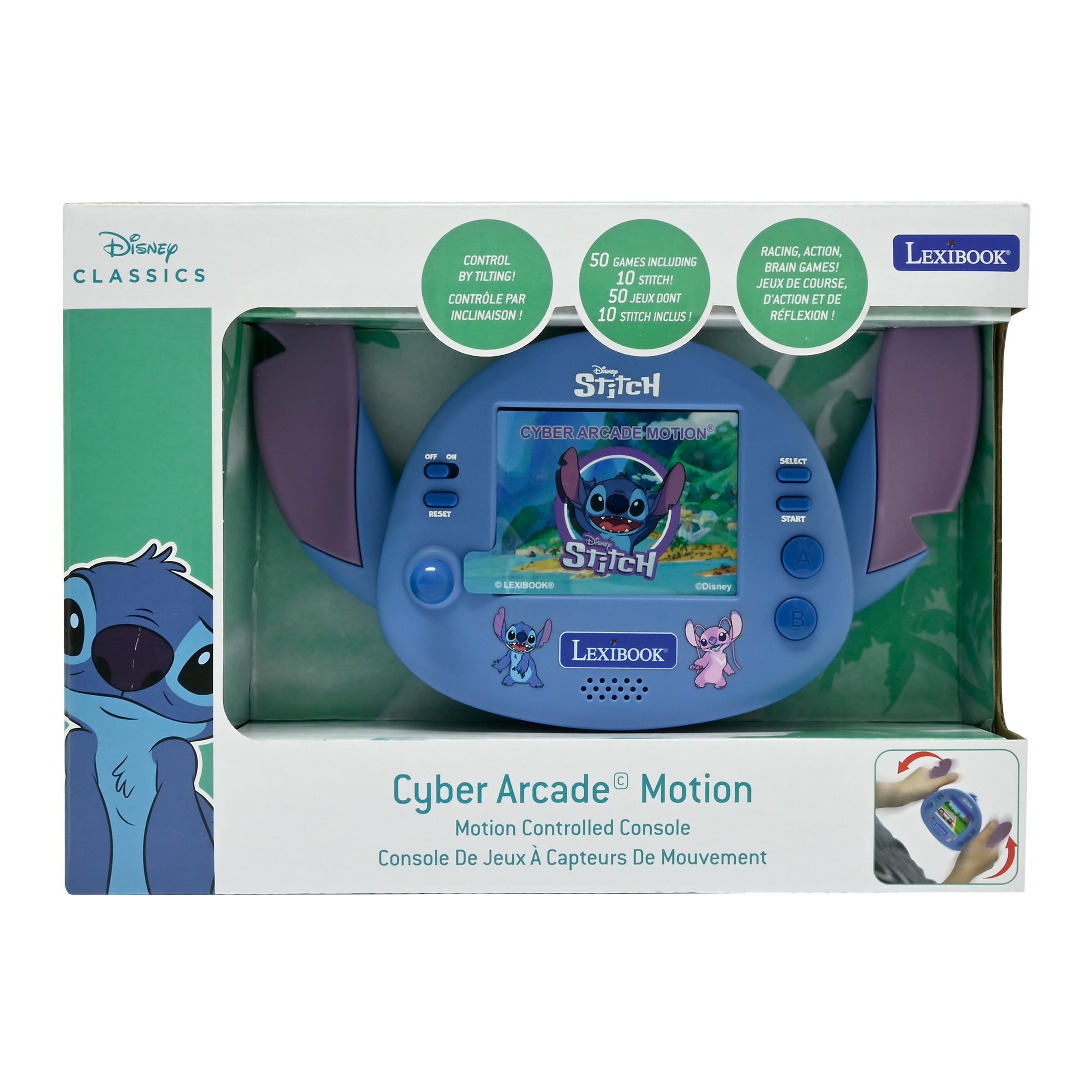 Disney Stitch - Lexibook Cyber Arcade Motion Portable Console with 50 Games 3