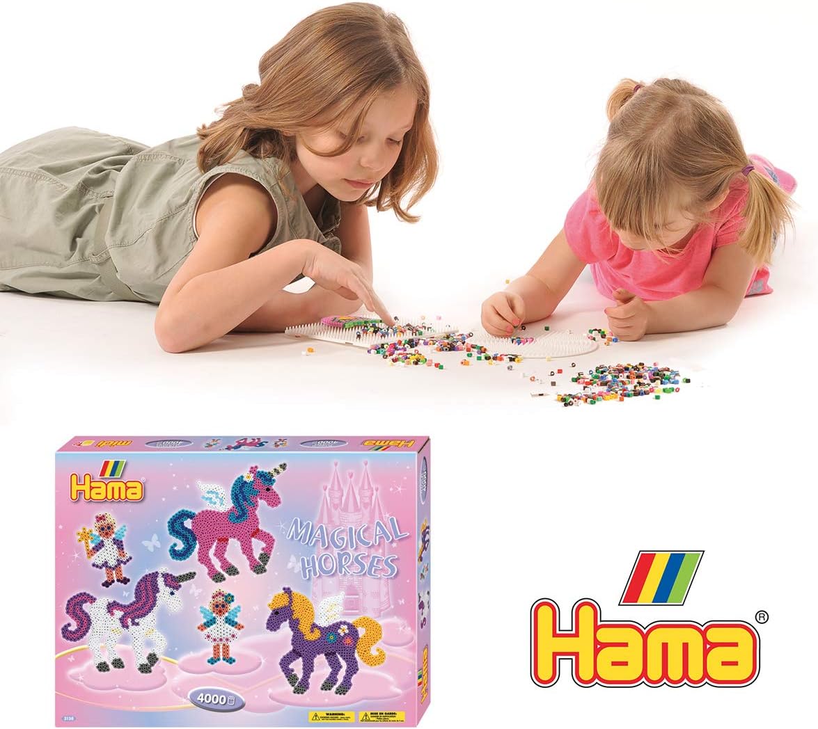 Hama Magical Horses Large Activity Box - Arts & Crafts Playset for Creative Kids 4