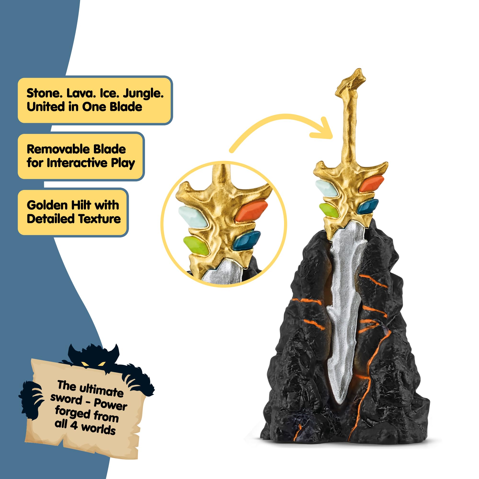 Schleich Eldrador Starter Set 72179 - Action Figure Playset for Ages 7+ | Includes 4 Figures & Weapon 7