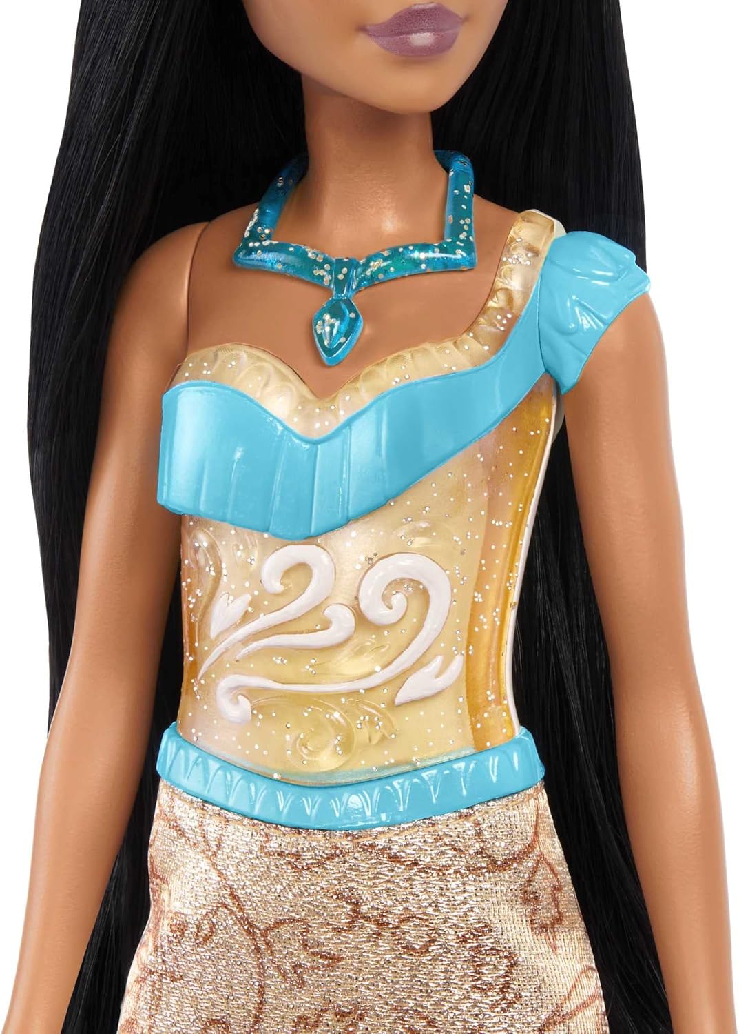 Disney Princess Pocahontas Posable Fashion Doll with Sparkling Outfit and Removable Accessories