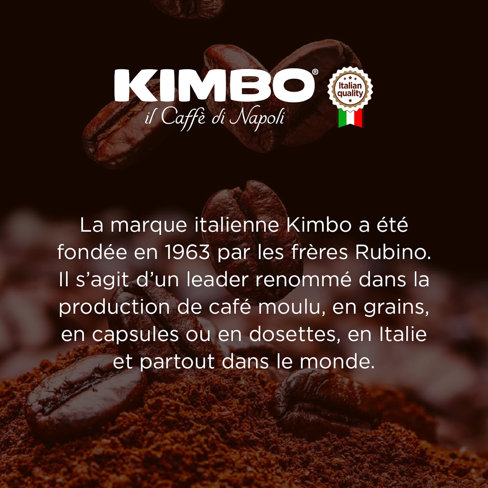 Kimbo Aroma Gold - 100% Arabica Whole Coffee Beans, Medium Dark Roast, 250g 16