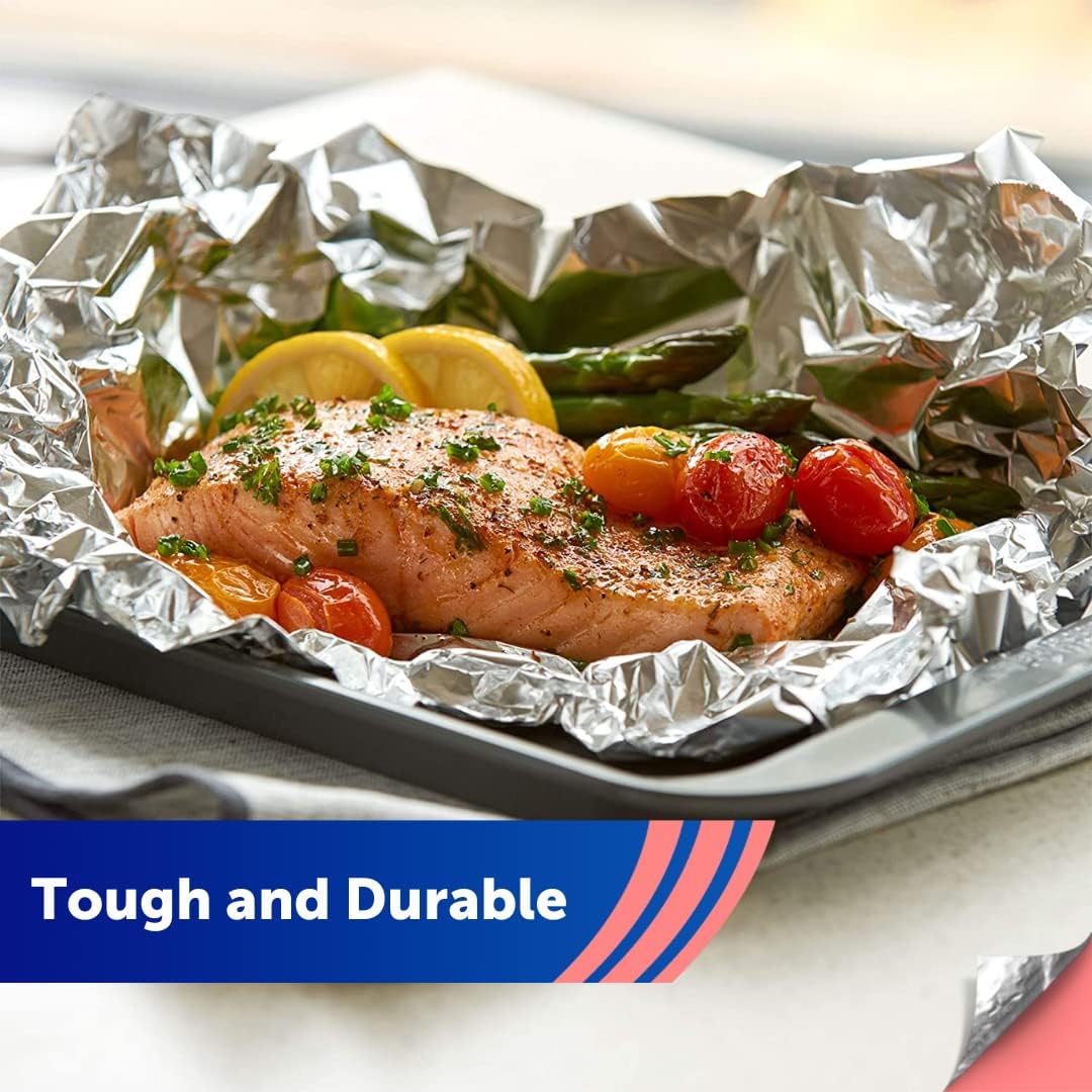 Reynolds Classic Kitchen Foil | 3 Rolls, 30.4cm x 9.14m | Aluminium Foil for Cooking, Baking, BBQ & Storage 5