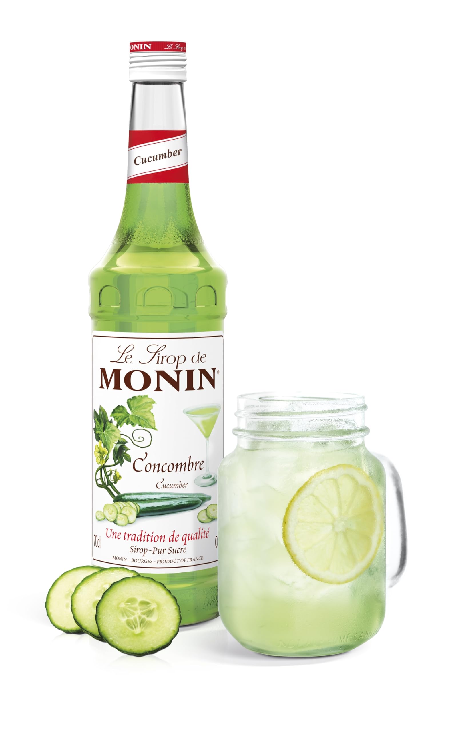 Monin Cucumber Syrup 700ml - Natural Flavouring for Cocktails, Mocktails & Beverages 5