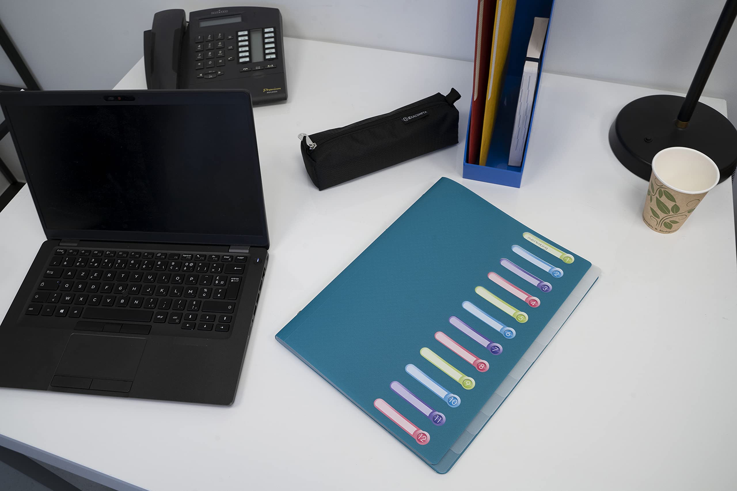 Exacompta Opak Multipart File Ref 55981E - 12 Sections | 400 Sheet Capacity | A4 Size 6