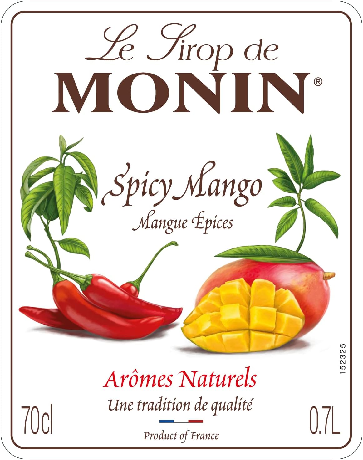 MONIN Spicy Mango Syrup 700ml - Vegan, Halal, Kosher - Cocktail & Mocktail Ingredient 5