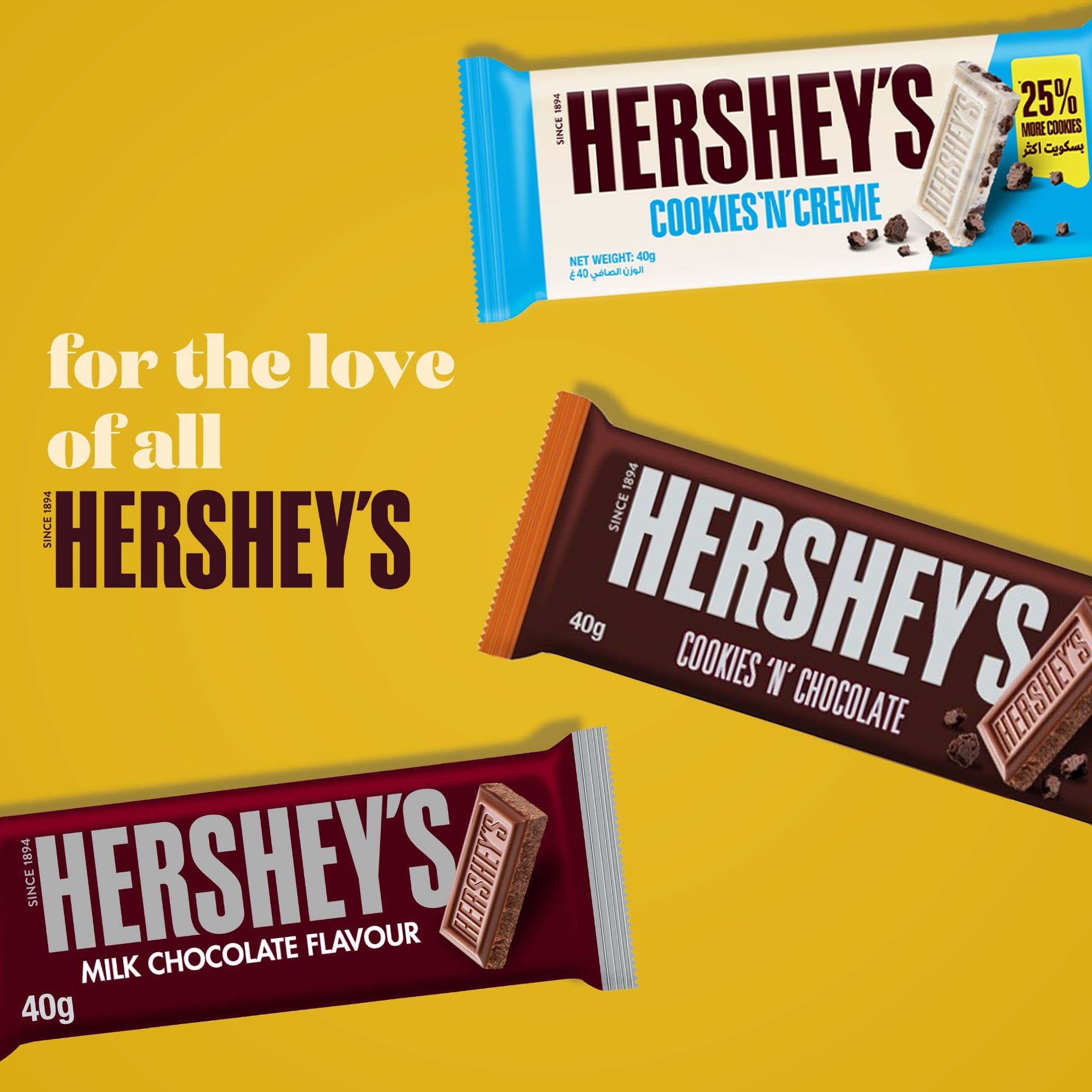 Hershey's Milk Chocolate Flavour Bar - Pack of 24 x 40g